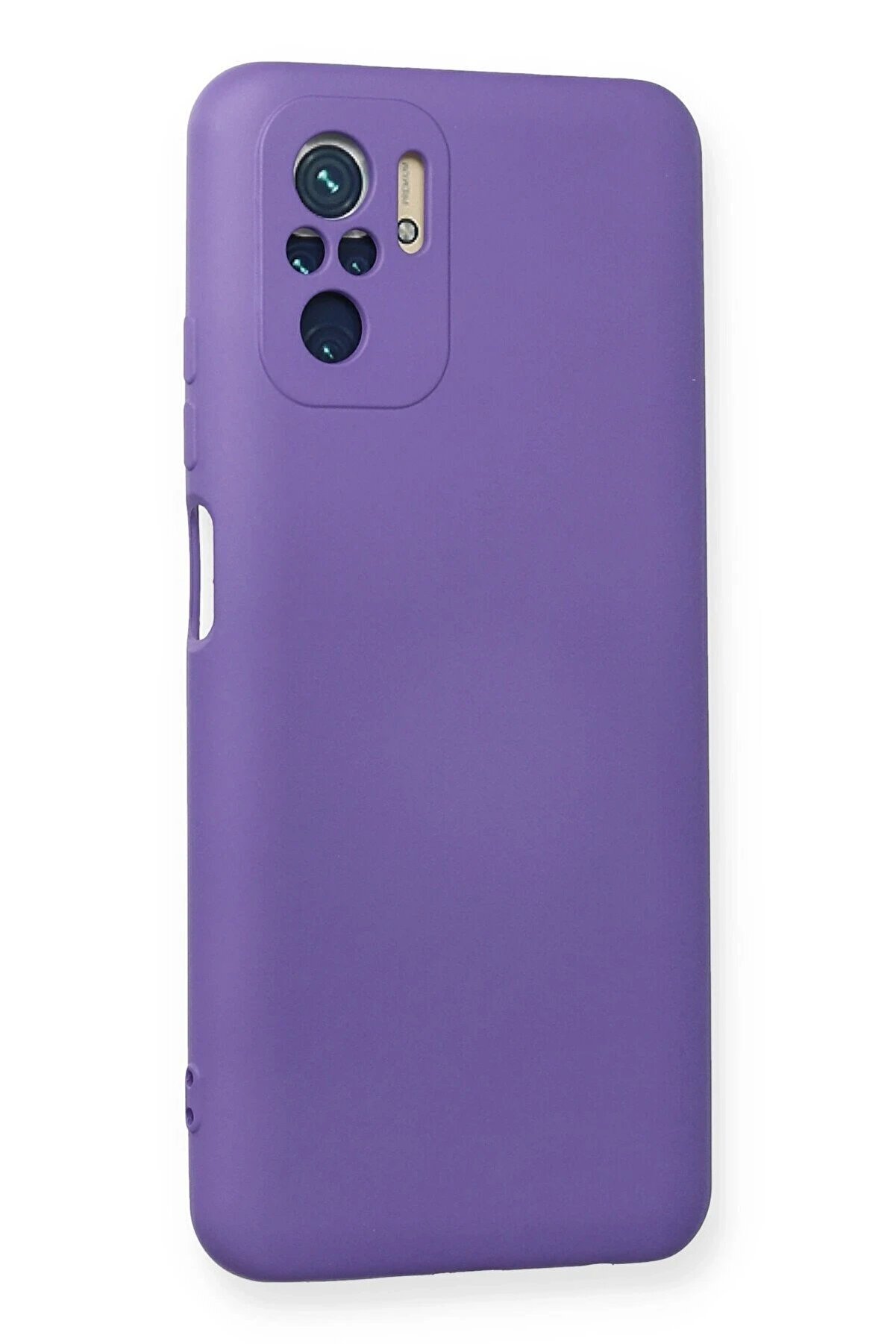 Xi̇aomi̇ Redmi̇ Note 10 Kılıf Nano İçi̇ Kadi̇fe Si̇li̇kon - Mor - Dropx9748-3885
