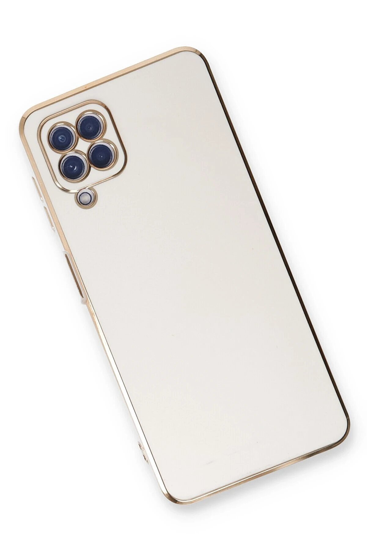 Samsung Galaxy A22 Kılıf Volet Si̇li̇kon - Beyaz - Dropx5475-4857