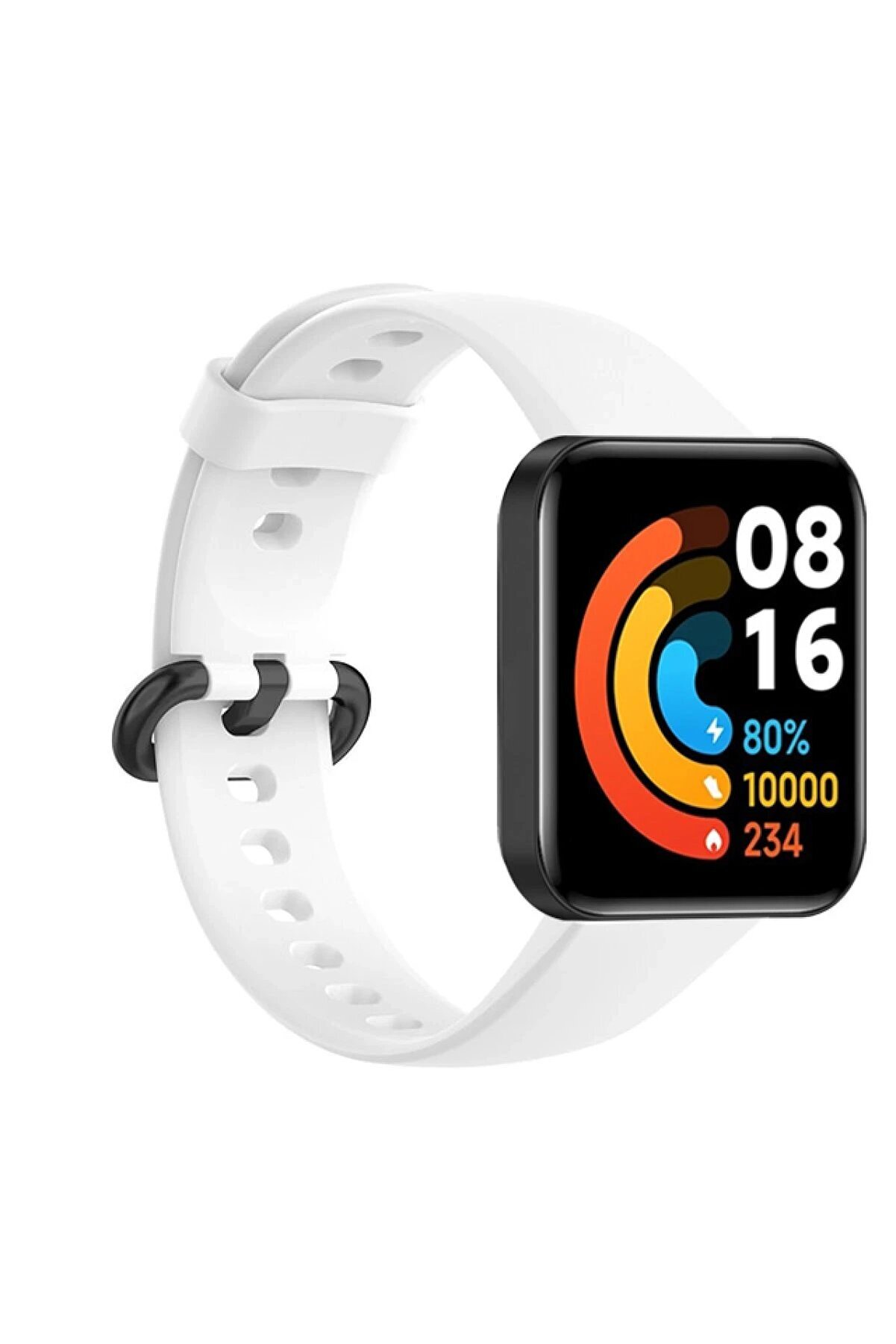 CepteToptan Xiaomi Redmi Watch 2 Klasik Kordon - Beyaz - DROPX9107-3562