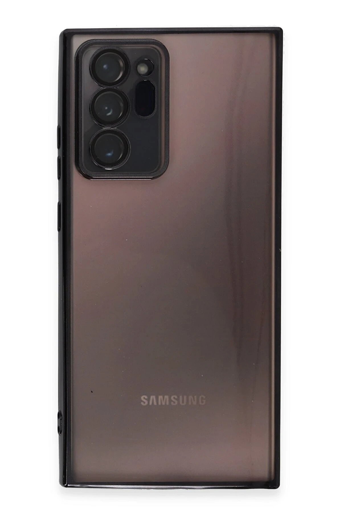 Samsung Galaxy Note 20 Ultra Kılıf Lensli̇ Si̇li̇kon - Si̇yah - Dropx4168-7464