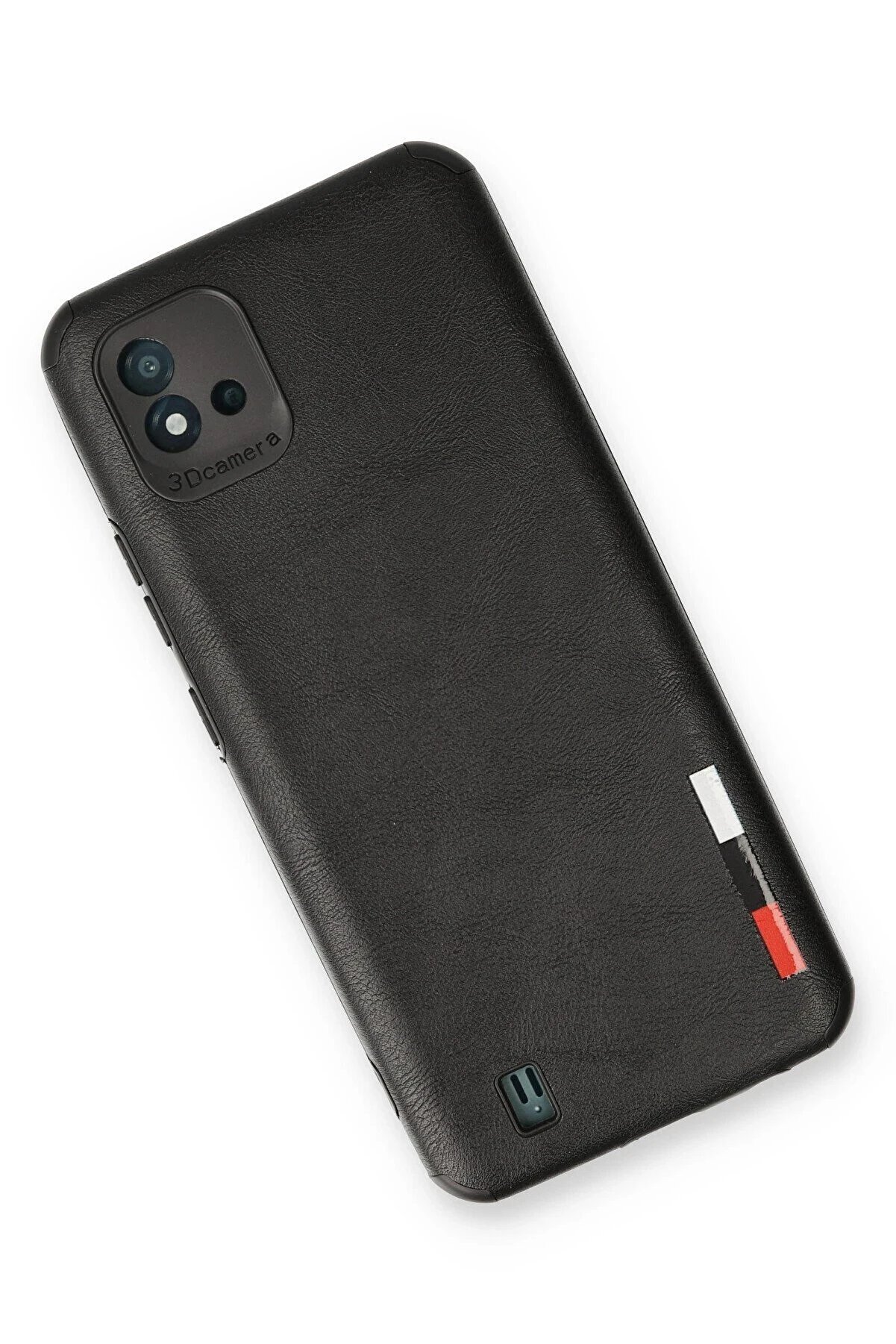 Realme C11 2021 Kılıf Loop Deri̇ Si̇li̇kon - Si̇yah - Dropx2507-6760