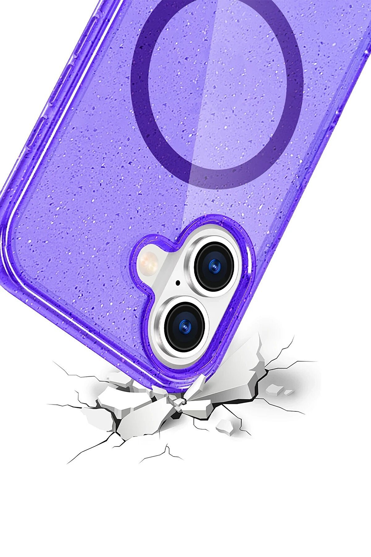 Apple İphone 16 Star Magsafe Kapak - Mor - Dropx3514-7893