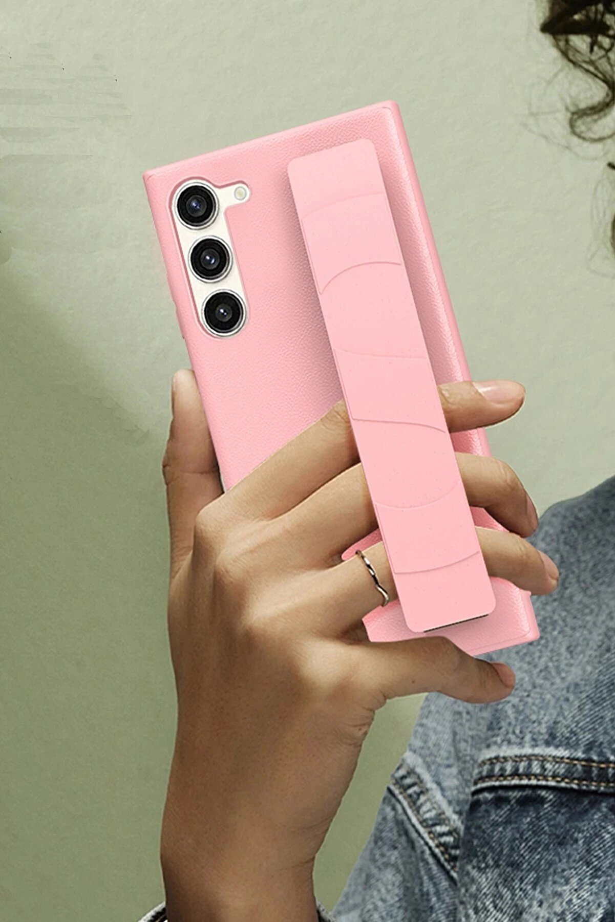 Samsung Galaxy S24 Kılıf Data Kapak - Pudra - Dropx3108-1830