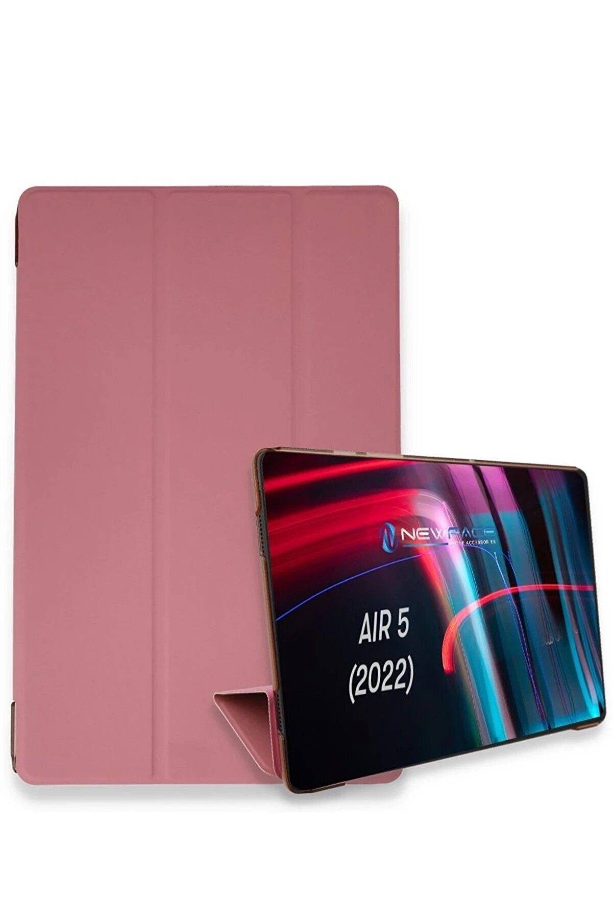 CepteToptan iPad Air 5 (2022) Kılıf Tablet Smart Kılıf - Pembe - DROPX8116-3276