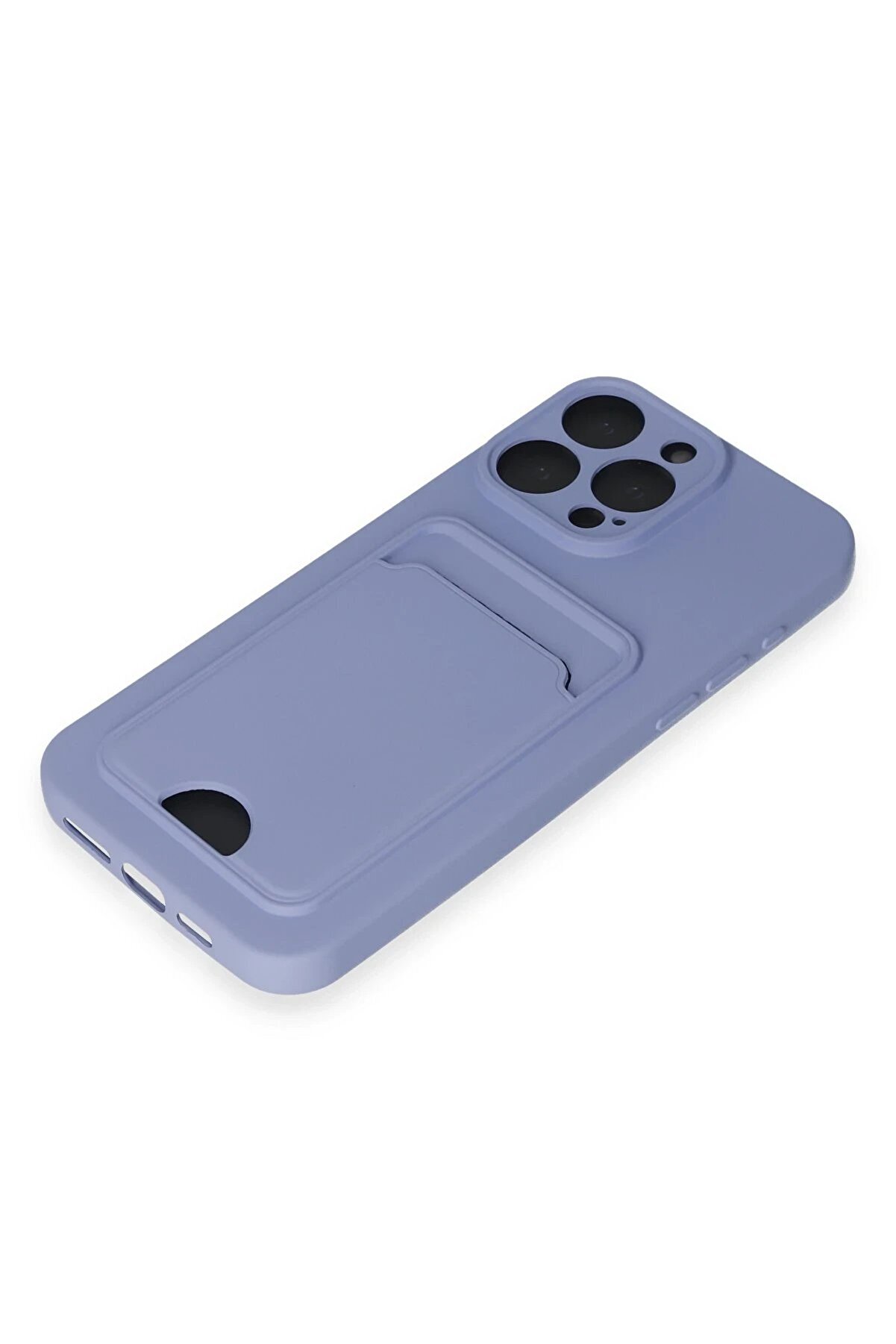 İphone 14 Pro Max Kılıf Kelvi̇n Kartvi̇zi̇tli̇ Si̇li̇kon - Li̇la - Dropx9143-3246