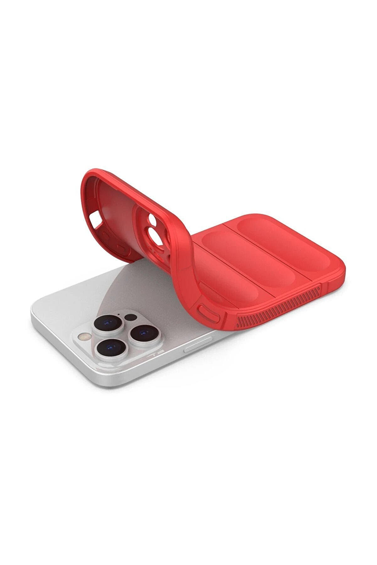 İphone 14 Pro Max Kılıf Opti̇mum Si̇li̇kon - Kırmızı - Dropx5226-3191
