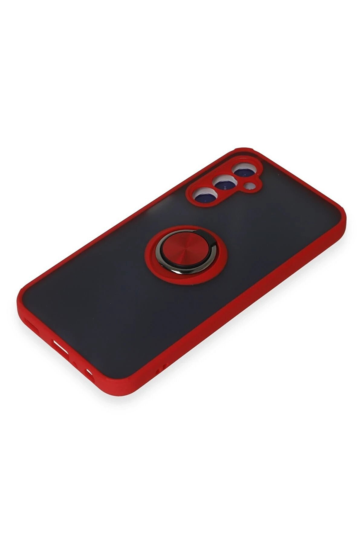 Samsung Galaxy M34 5G Kılıf Montreal Y&uuml;z&uuml;kl&uuml; Si̇li̇kon Kapak - Kırmızı - Dropx5386-7669