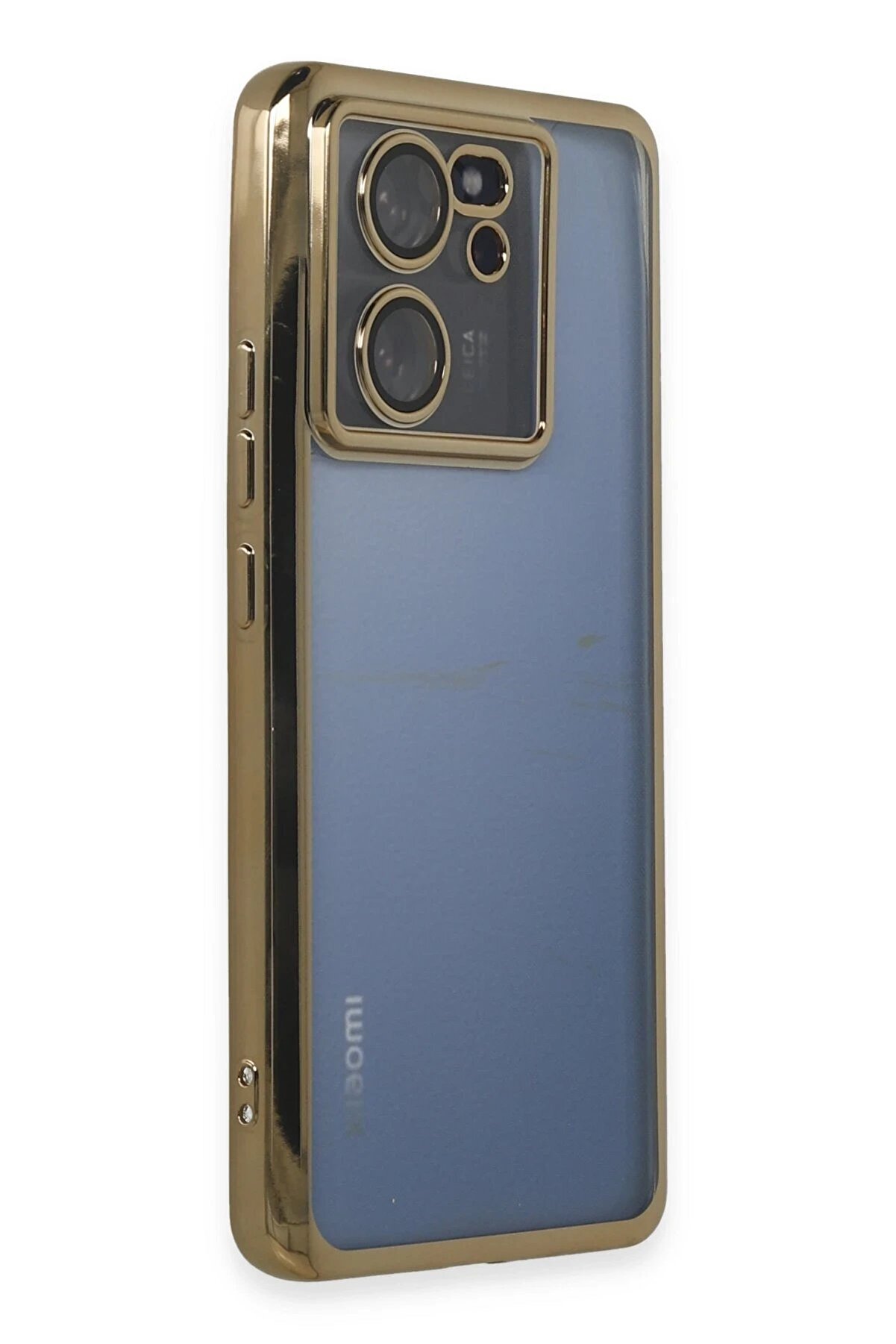 Xi̇aomi̇ Mi̇ 13T Kılıf Lensli̇ Si̇li̇kon - Gold - Dropx5069-5349