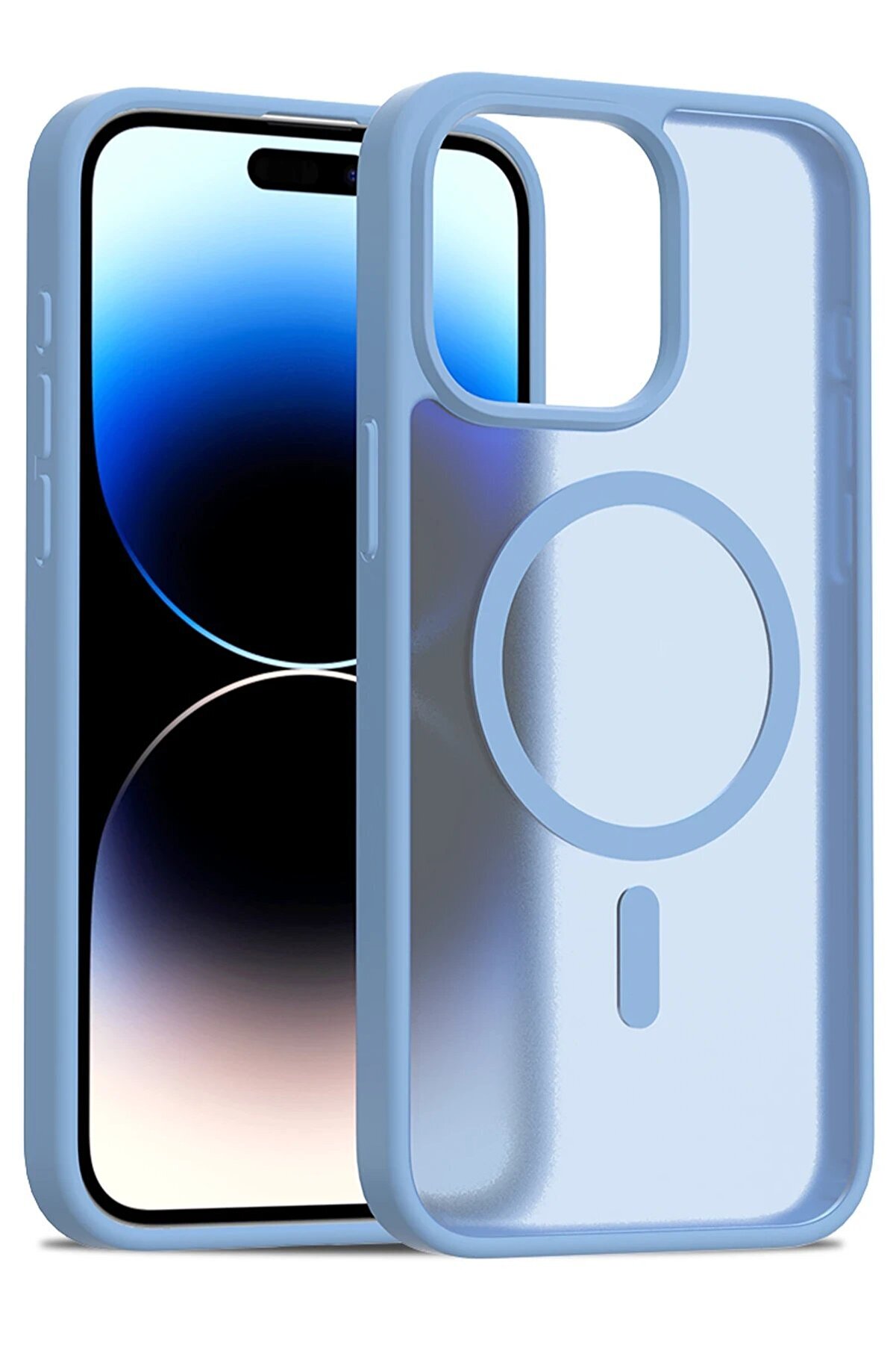 İphone 14 Pro Max Jota Magsafe Kapak - Açık Mavi̇ - Dropx1609-6817