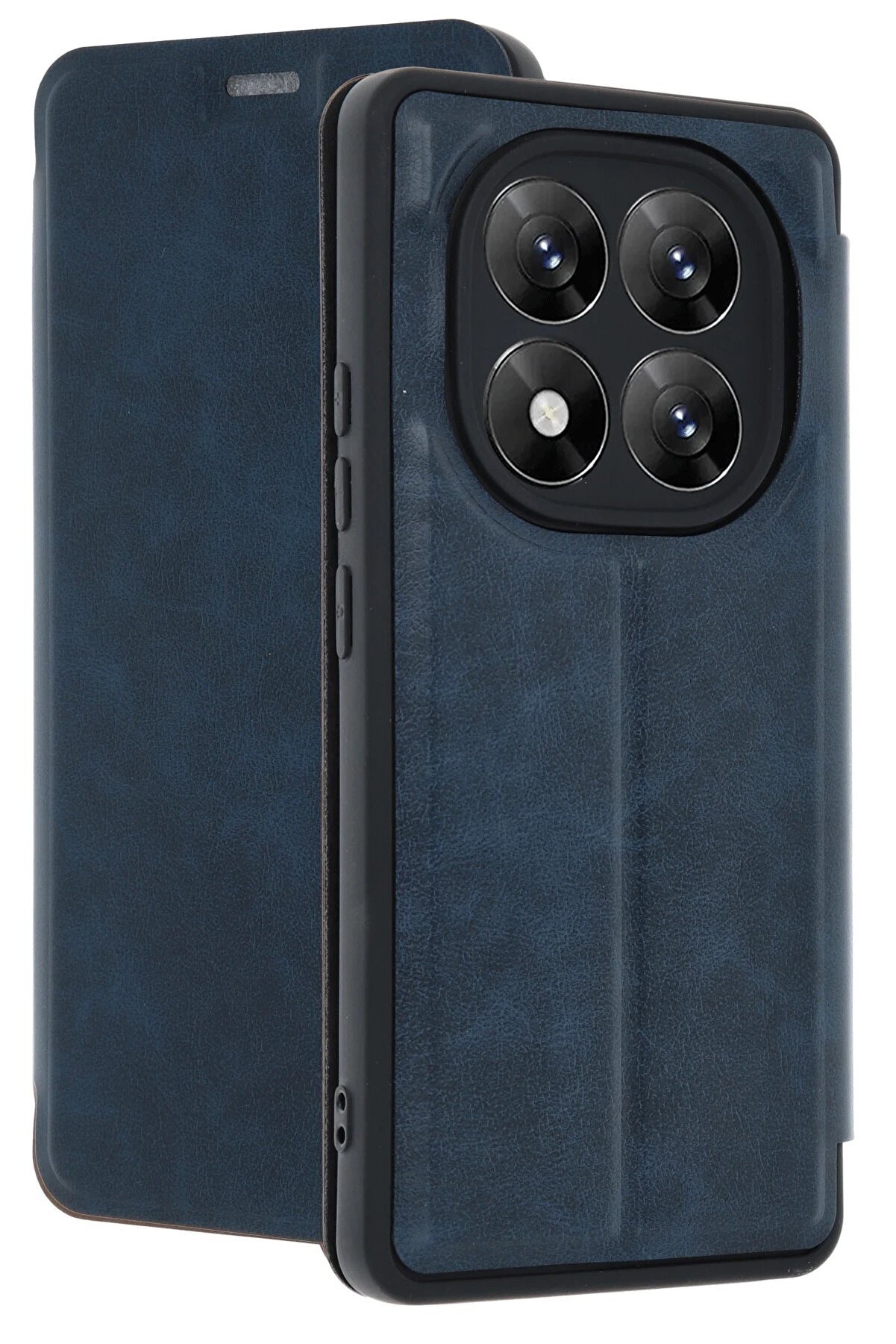 Xi̇aomi̇ Redmi̇ Note 14 Pro 5G Kılıf Fli̇p Cover - Laci̇vert - Dropx9529-8753