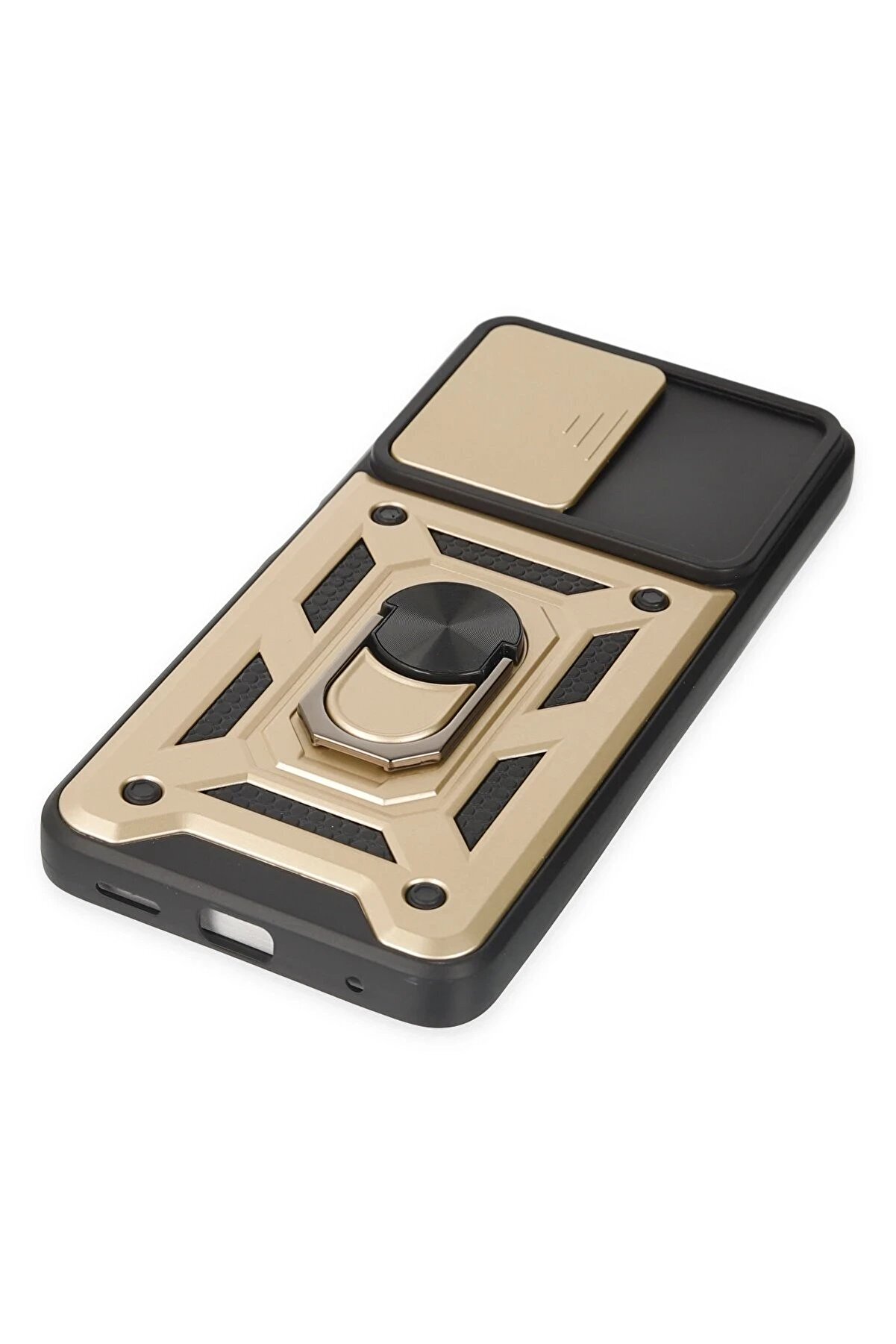 Xi̇aomi̇ Poco X3 Gt Kılıf Pars Lens Y&uuml;z&uuml;kl&uuml; Si̇li̇kon - Gold - Dropx1720-5214