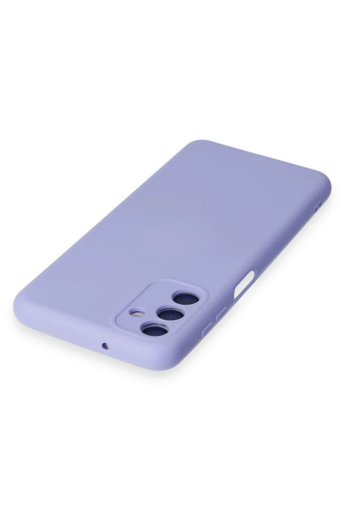 Samsung Galaxy A14 4G Kılıf Nano İ&ccedil;i̇ Kadi̇fe Si̇li̇kon - Li̇la - Dropx4732-3157