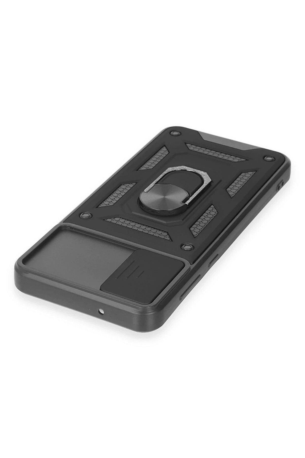 Samsung Galaxy A04E Kılıf Pars Lens Yüzüklü Si̇li̇kon - Si̇yah - Dropx2879-2075