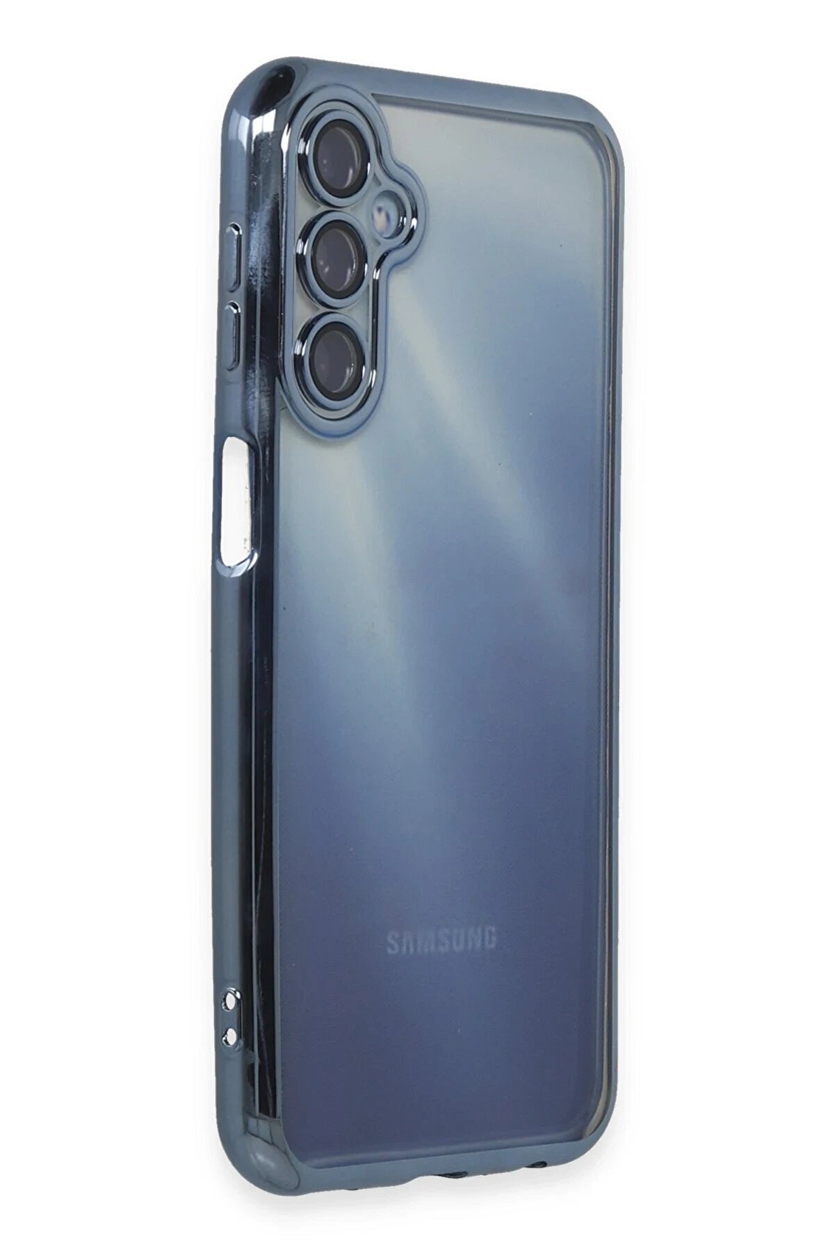 Samsung Galaxy A55 5G Kılıf Lensli̇ Si̇li̇kon - Si̇erra Blue - Dropx7650-3925