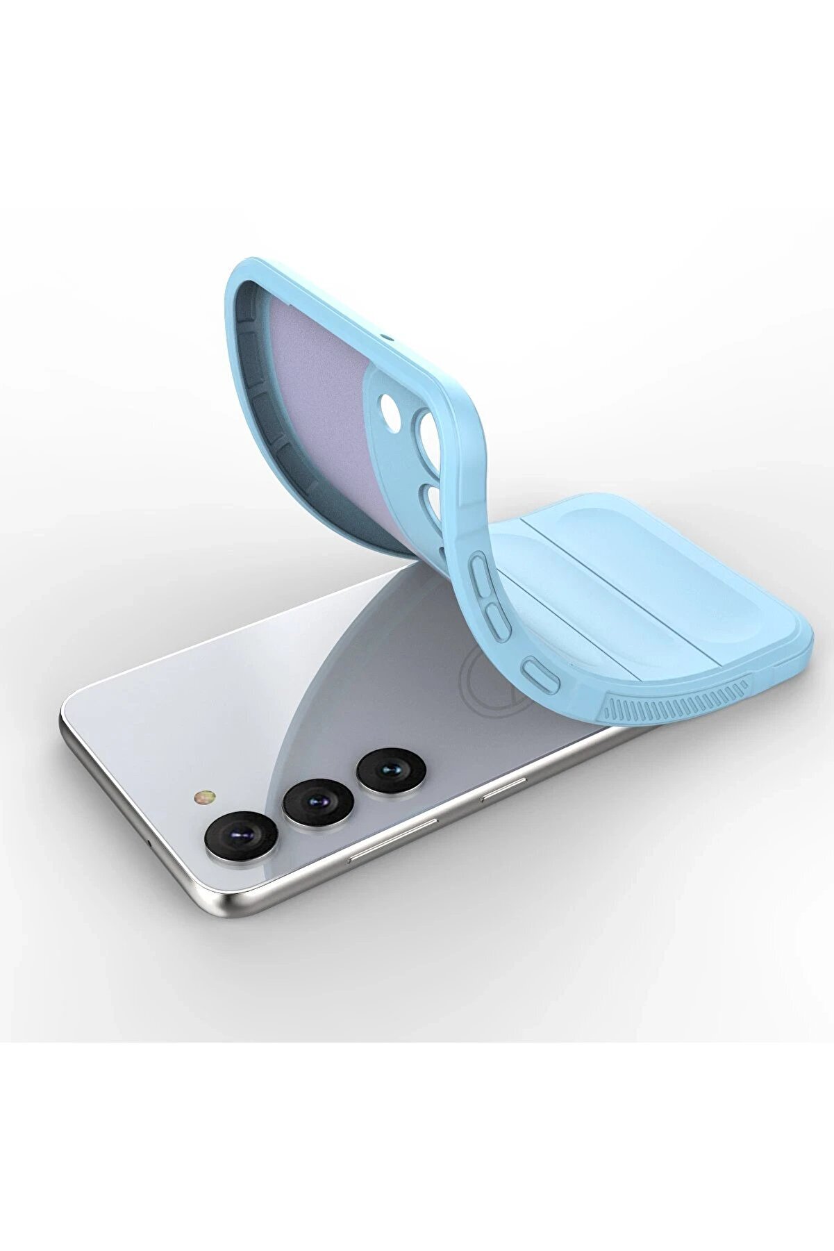 Samsung Galaxy S23 Plus Kılıf Opti̇mum Si̇li̇kon - Sky Blue - Dropx9825-8484