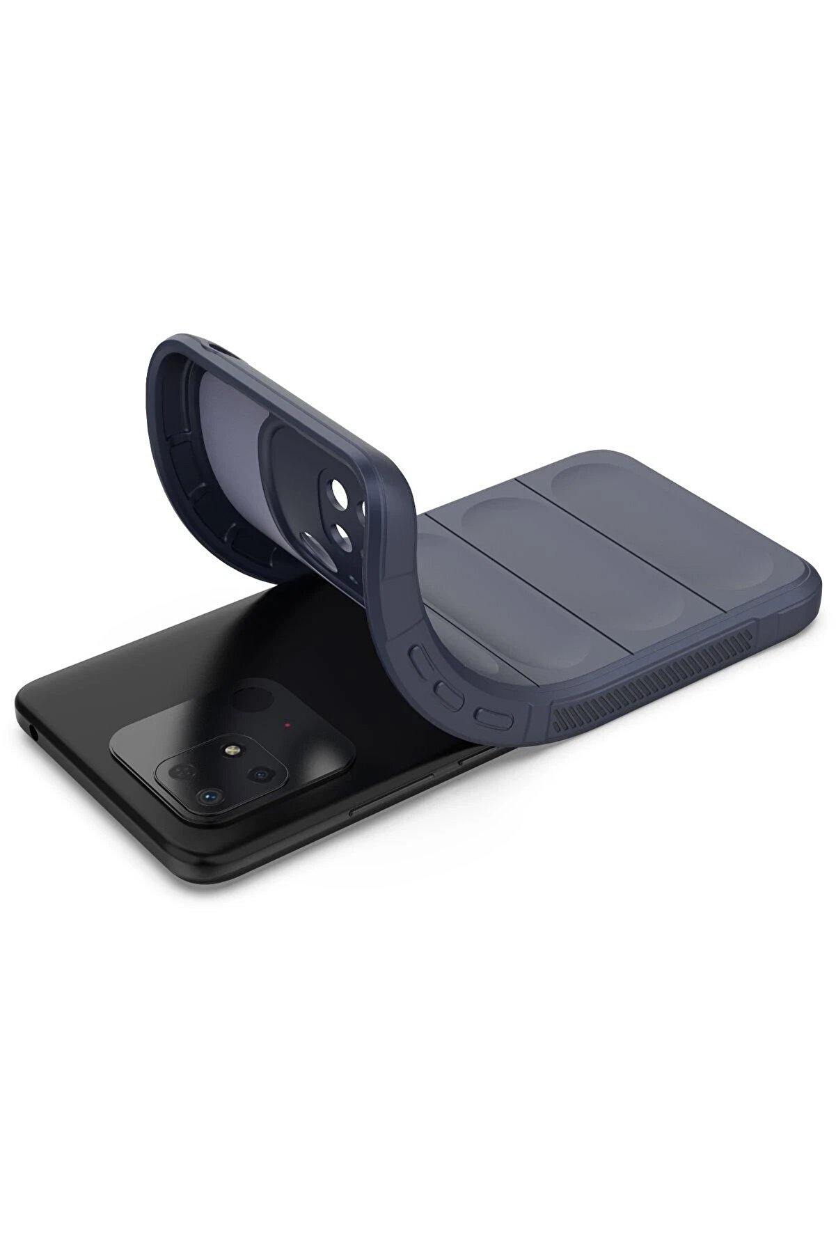 Xi̇aomi̇ Redmi̇ 10C Kılıf Opti̇mum Si̇li̇kon - Laci̇vert - Dropx7741-5513