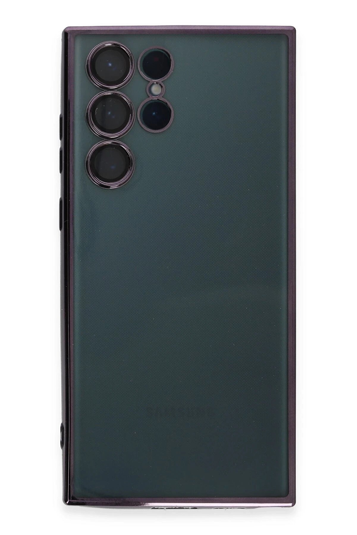 Samsung Galaxy S22 Ultra Kılıf Lensli̇ Si̇li̇kon - Mor - Dropx6901-8000