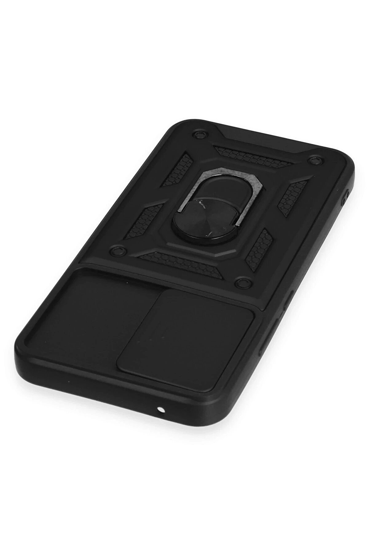 Samsung Galaxy A54 5G Kılıf Pars Lens Yüzüklü Si̇li̇kon - Si̇yah - Dropx7364-7538