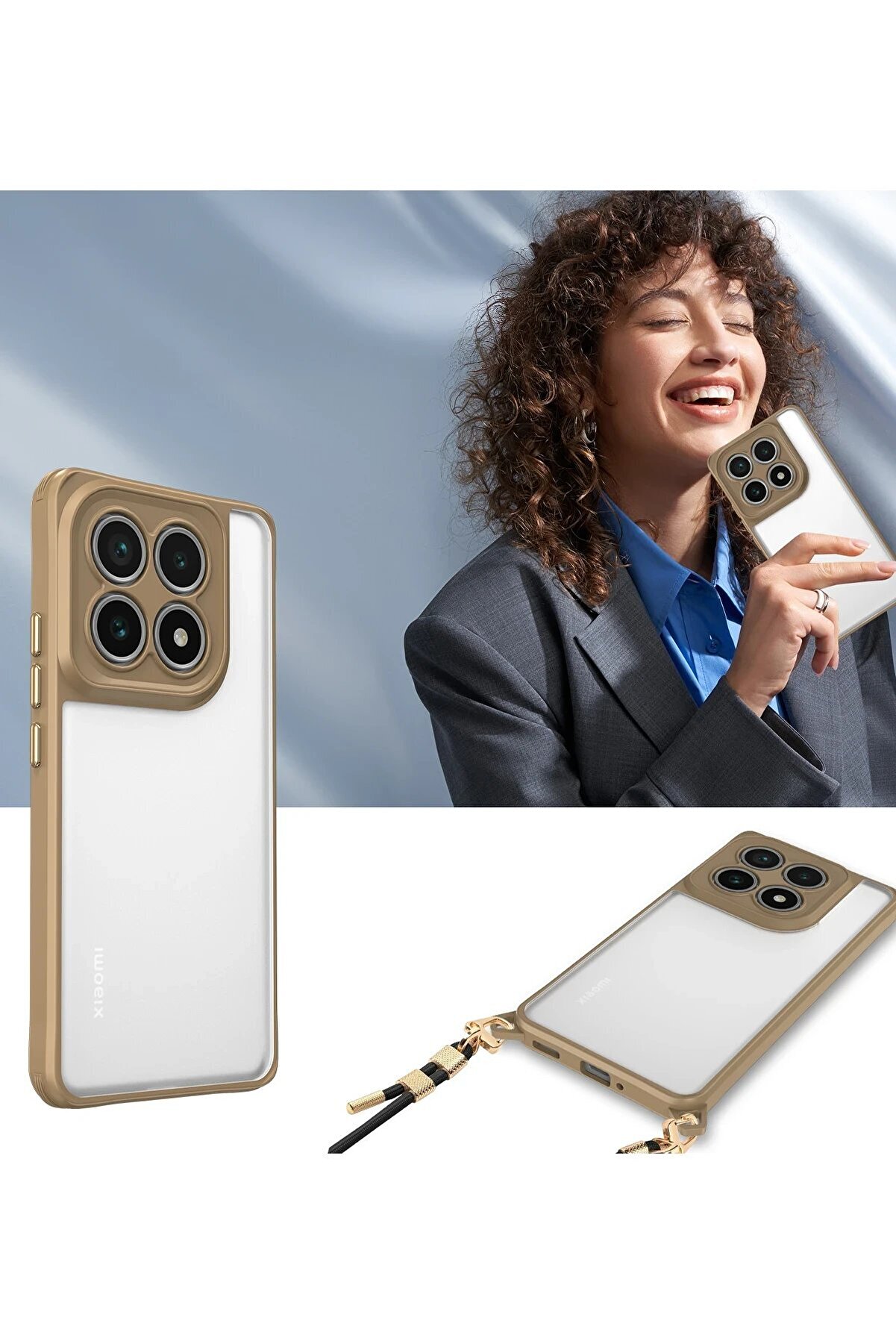 Xi̇aomi̇ Mi̇ 14T Kılıf Penta Si̇li̇kon Kılıf - Çöl Ti̇tanyum - Dropx6511-8405