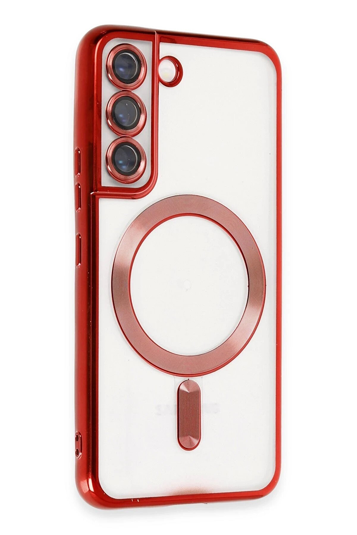 Samsung Galaxy S22 Kılıf Kross Magneti̇csafe Kapak - Kırmızı - Dropx5075-9817