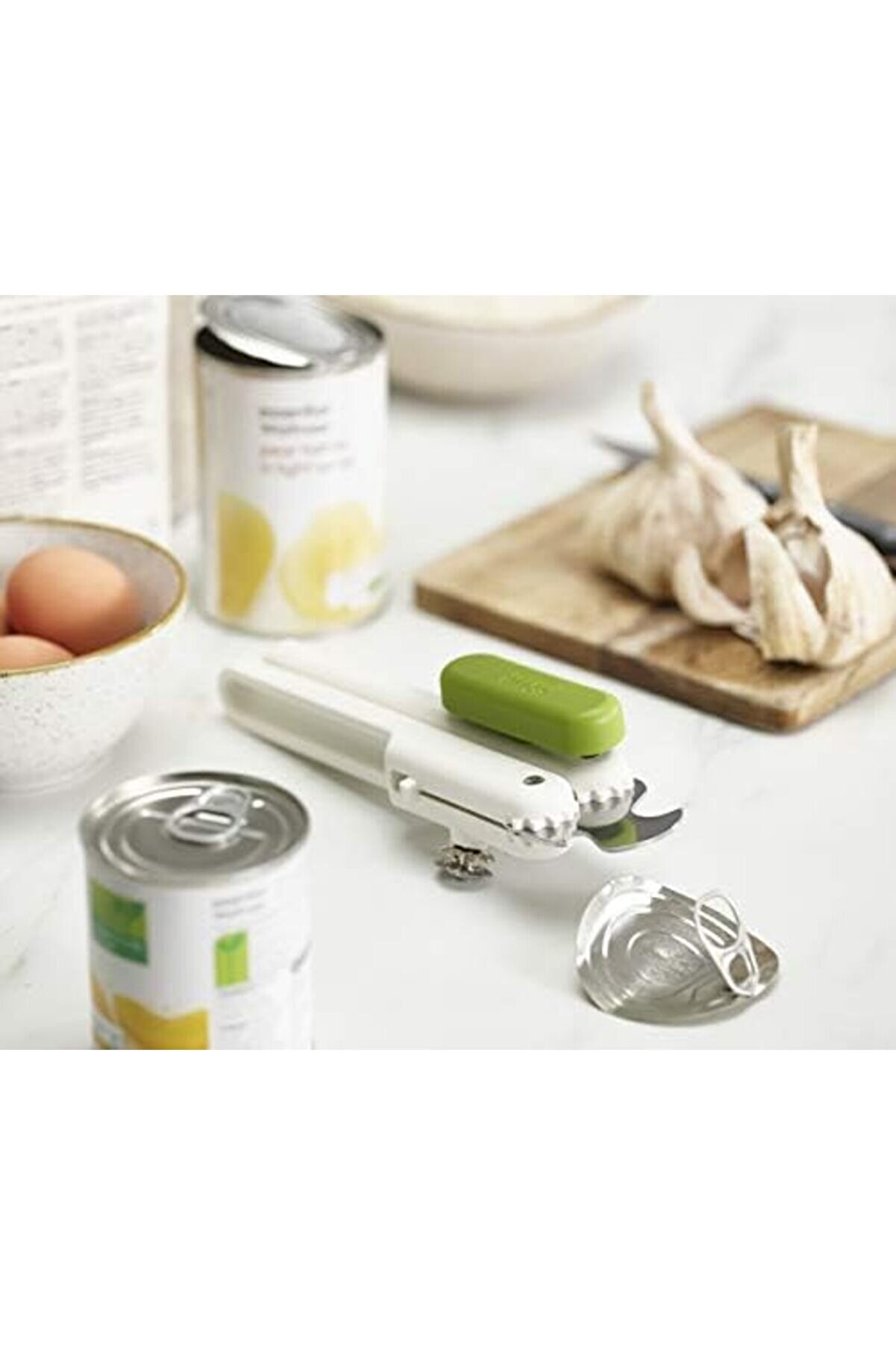 Emn Joseph 20172 Pi̇vot 3 Ü 1 Arada Konserve Açacağı, Paslanmaz Çeli̇k, Beyaz, 5,79 X 5 X 18,49