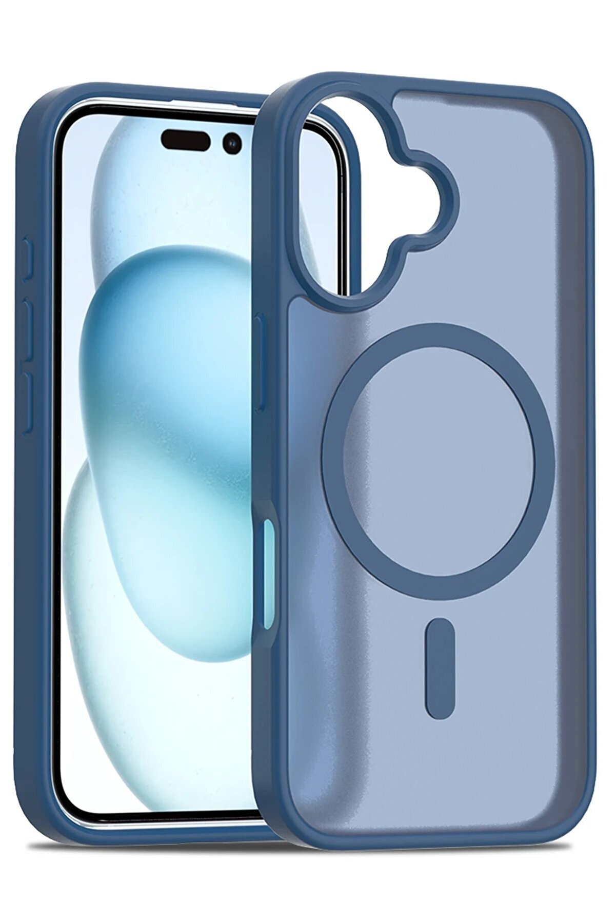 İphone 16 Plus Jota Magsafe Kapak - Laci̇vert - Dropx7320-9976