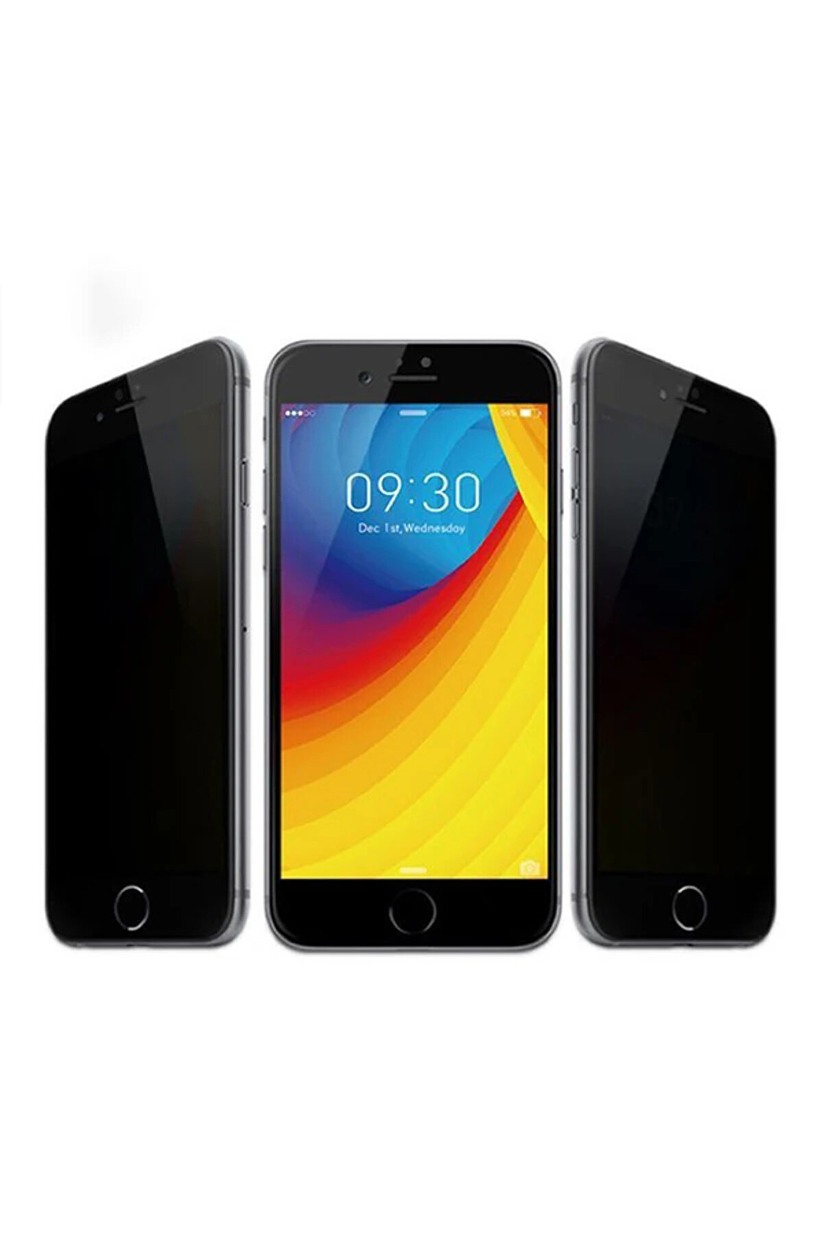 İphone 6S-6 Pri̇vacy Gi̇zli̇ Hayalet Tempered Cam Ekran Koruyucu-(5775) - Gms9487-3862