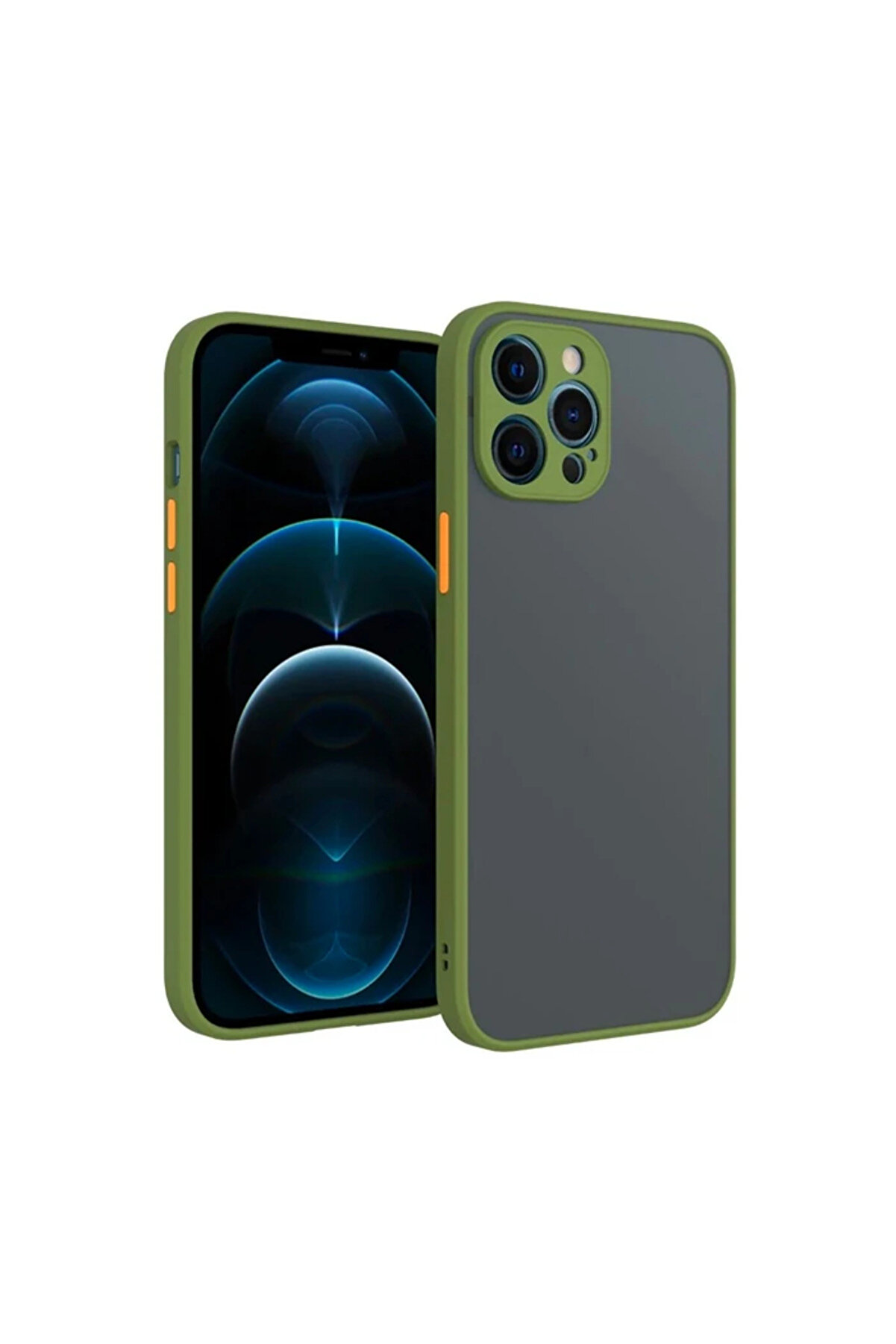 gizmurstore iPhone 12 Pro 6.1inç Kamera Korumalı Premium Silikon Kılıf-(5775) - GMS7808-1957