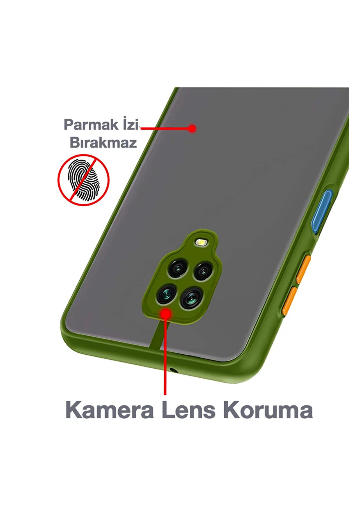 Xi̇aomi̇ Redmi̇ Note 9S Note 9 Pro Kamera Korumalı Premi̇um Si̇li̇kon Kılıf-(5775) - Gms6302-2889