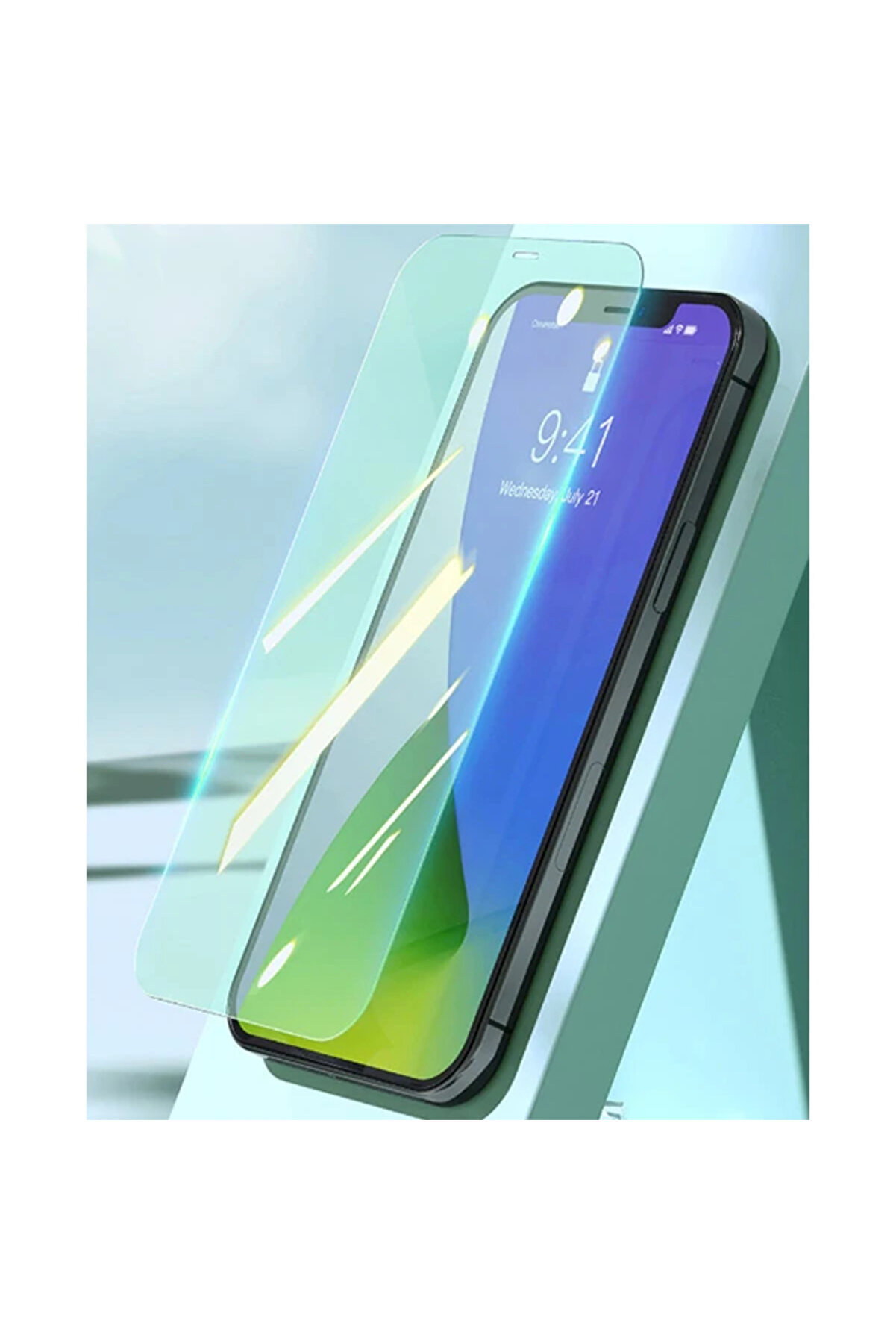 İphone 12 Mi̇ni̇ 0.30Mm Full Tempered Cam Ekran Koruyucu 2Set Anti̇-Blueli̇ght-(190 - Dropx6592-4306