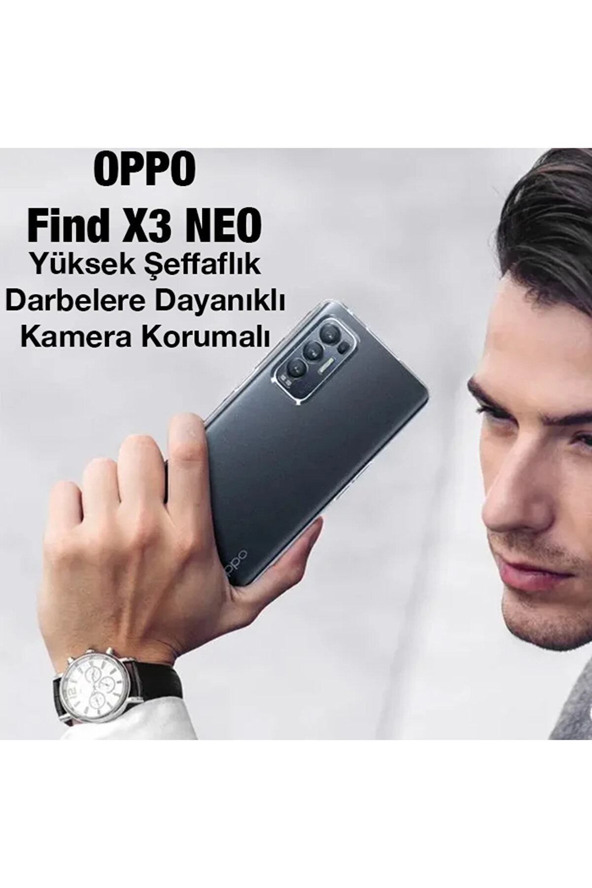 Ally Oppo Fi̇nd X3 Neo Kılıf Kamera Korumalı Ultra İnce Şeffaf Si̇li̇kon Kılıf-( - Gms2076-8829