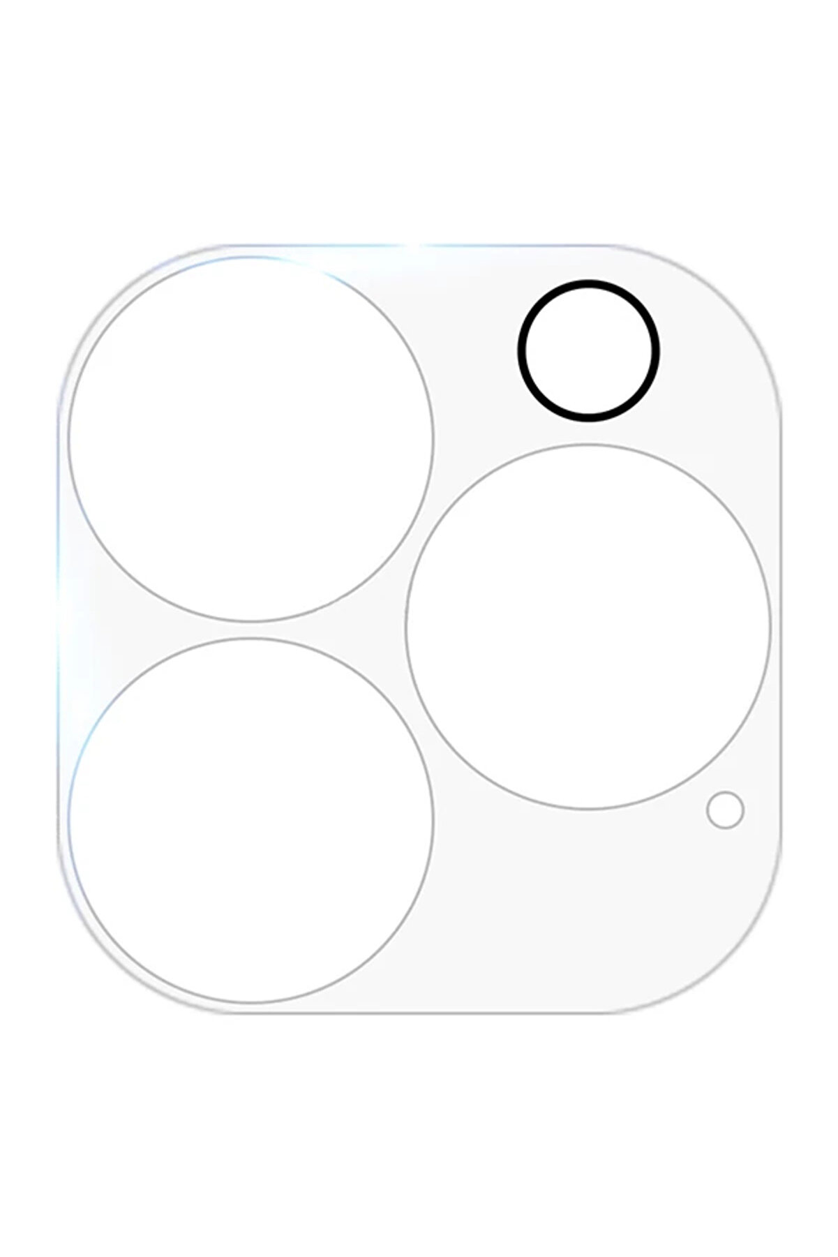 Gor İphone 13 Pro 13 Pro Max 3D Tempered Cam Kamera Koruyucu 2Adet Set-(1903) - Dropx6043-1610