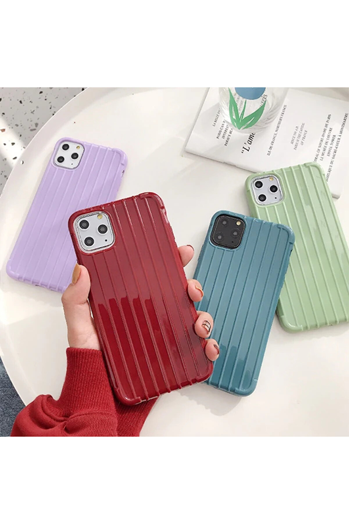 Ally İphone 11 Pro Max 6.5 İnch Trunk Li̇nes İnce Soft Si̇li̇kon Kılıf-(5775) - Gms4702-9194