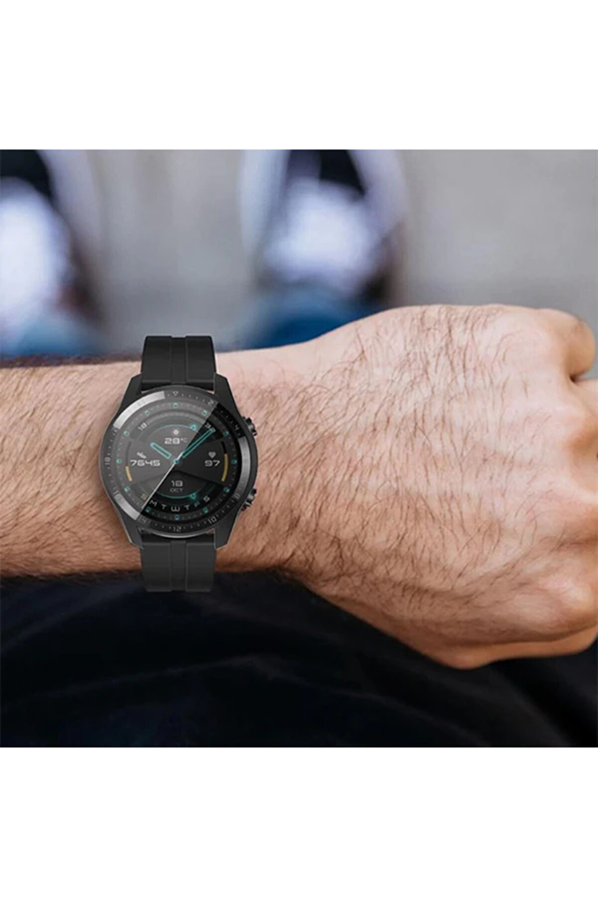 Ally Huawei̇ Watch Gt2 46Mm 360 Koruma Ultra İnce Si̇li̇kon Kılıf-(1903) - Dropx8972-9113