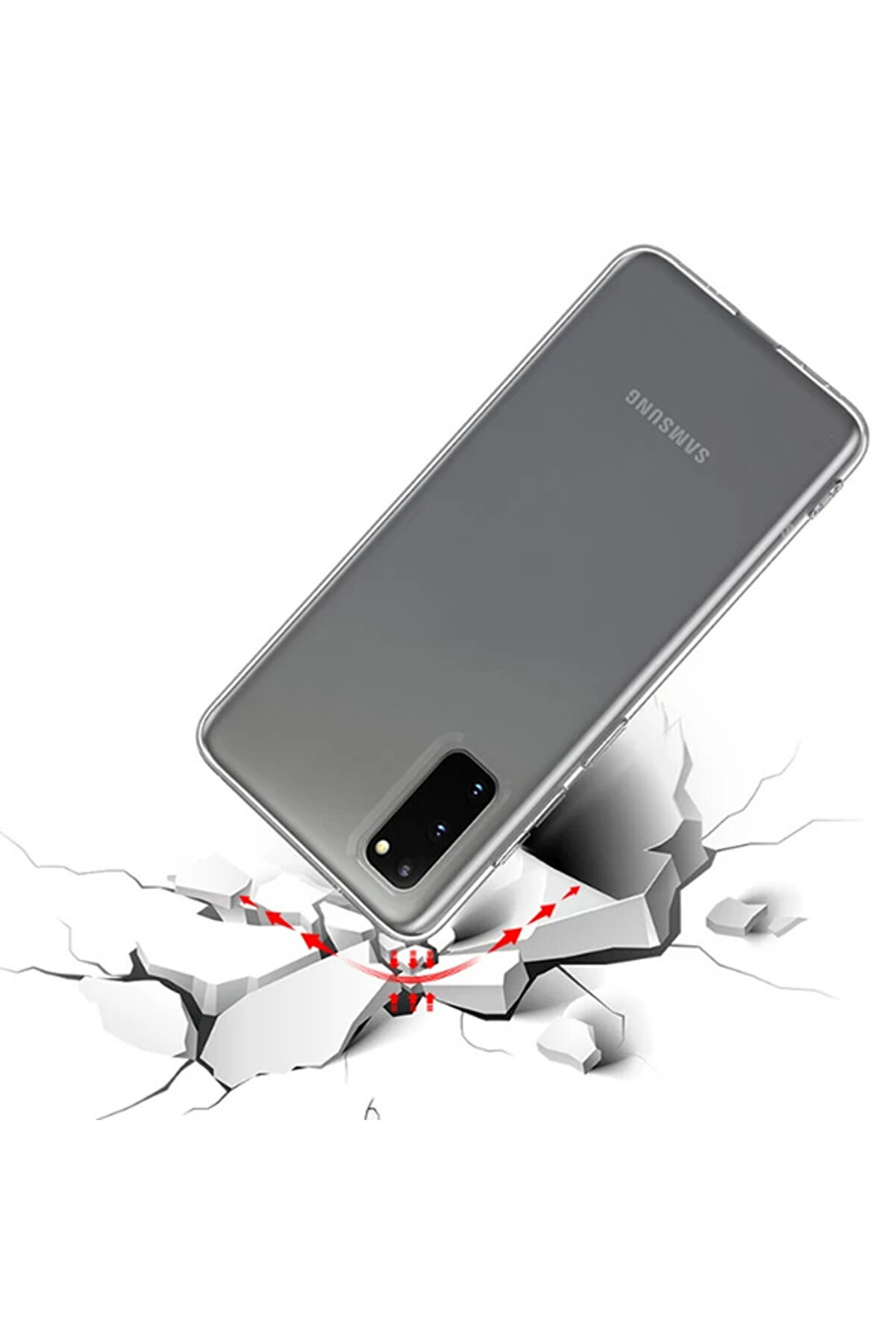 Sm Galaxy S20/ S2 Li̇te 2.0Mm Şeffaf Si̇li̇kon Kılıf Shockproof Kılıf -> Ş - Dropx1231-8444
