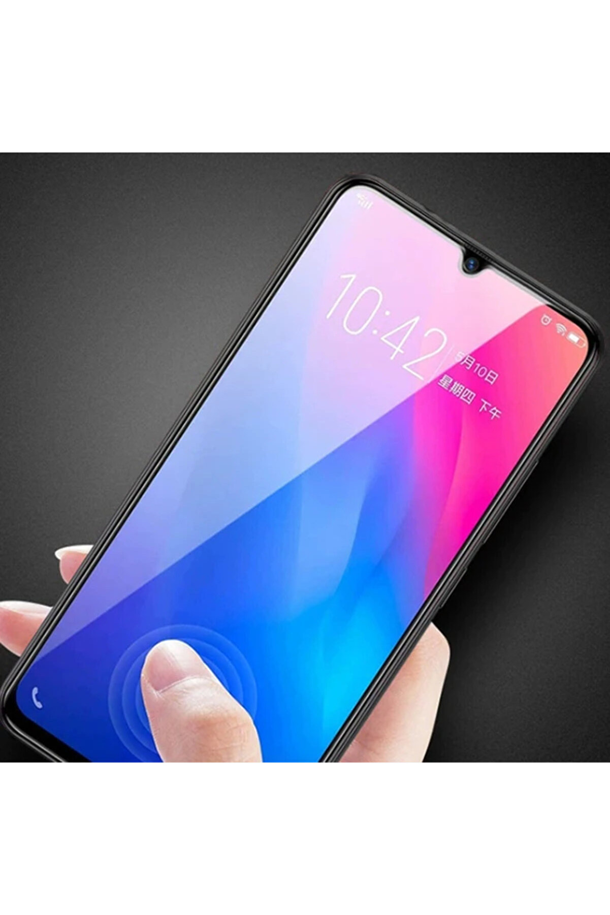 Ally Huawei̇ P20 Li̇te 9D Full Glue Tempered Cam Ekran Koruyucu-(5775) - Aa3886-7971