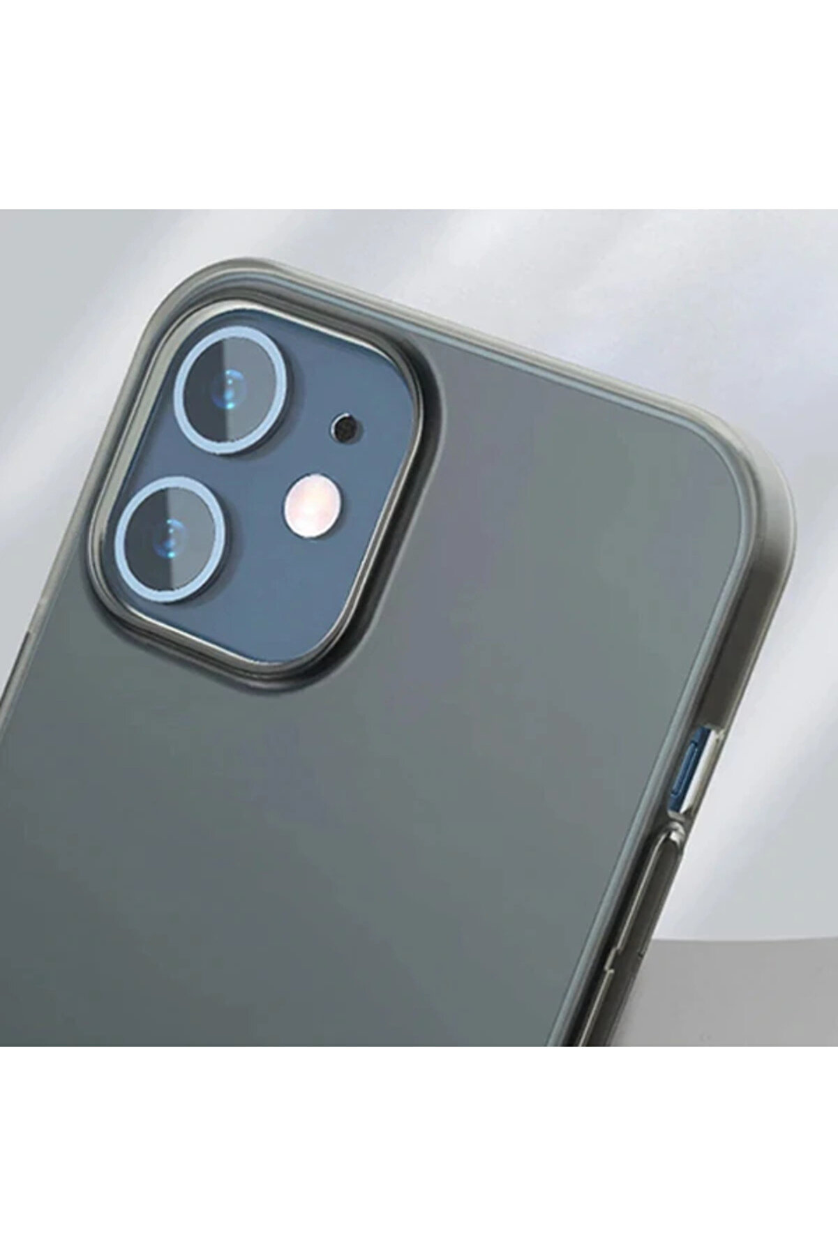 İphone 12 Mi̇ni̇ 5.4 Comfort İnce Şeffaf Kılıf Matte Pp Kılıf-(1903) - Dropx3618-3338