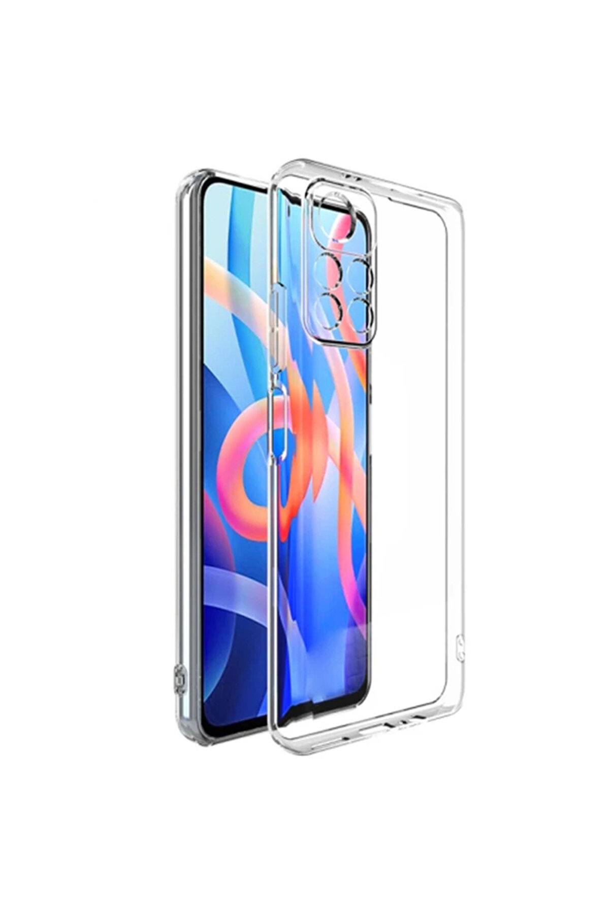 CepteToptan Ally Xiaomi Redmi Note 11 5G Kılıf Kamera Korumalı Ultra İnce Şeffaf Siliko - DROPX6255-4210