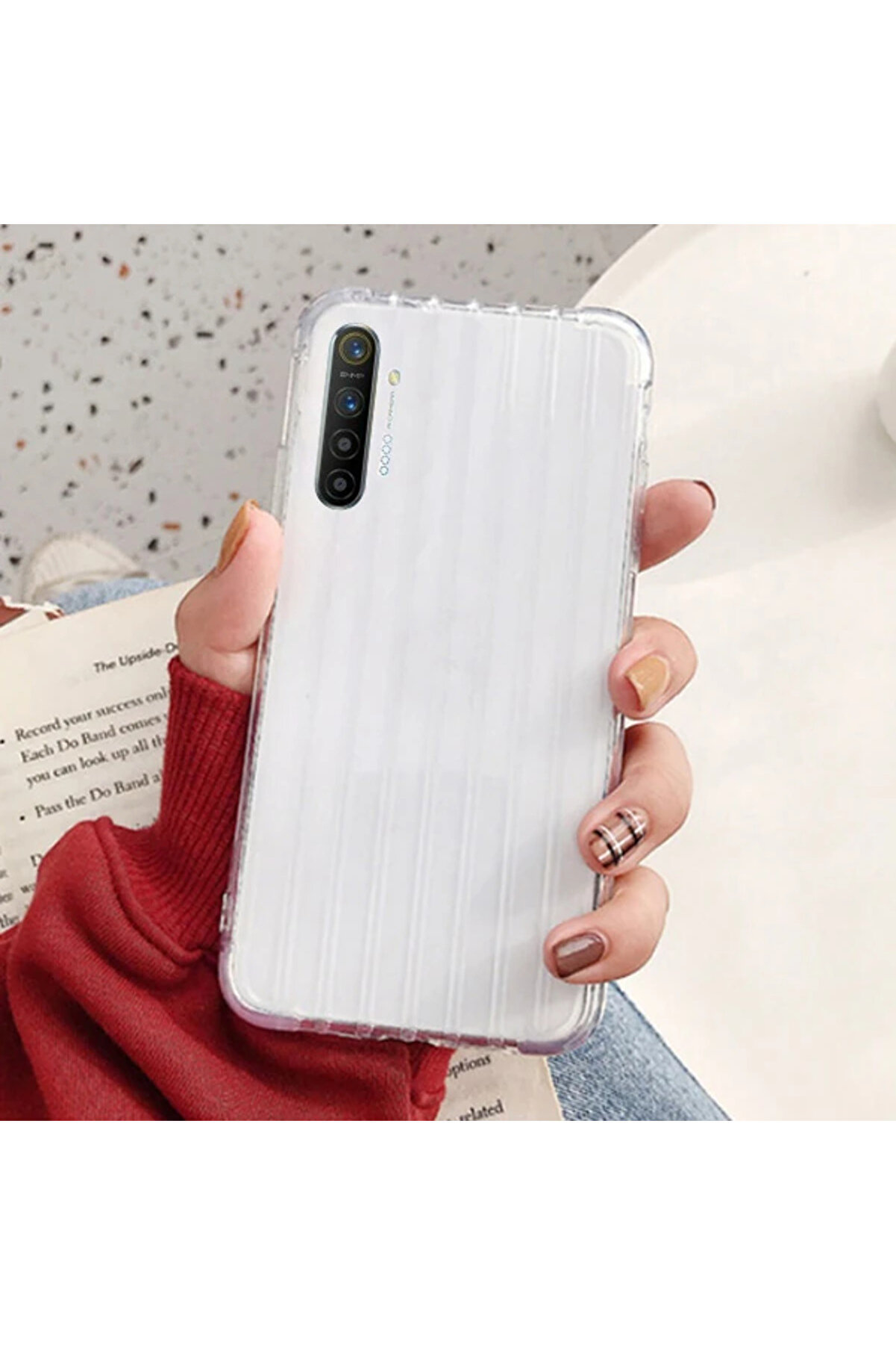 Ally Oppo Realme 5 Pro Trunk Li̇nes İnce Soft Si̇li̇kon Kılıf-(1903) - Dropx5300-6007