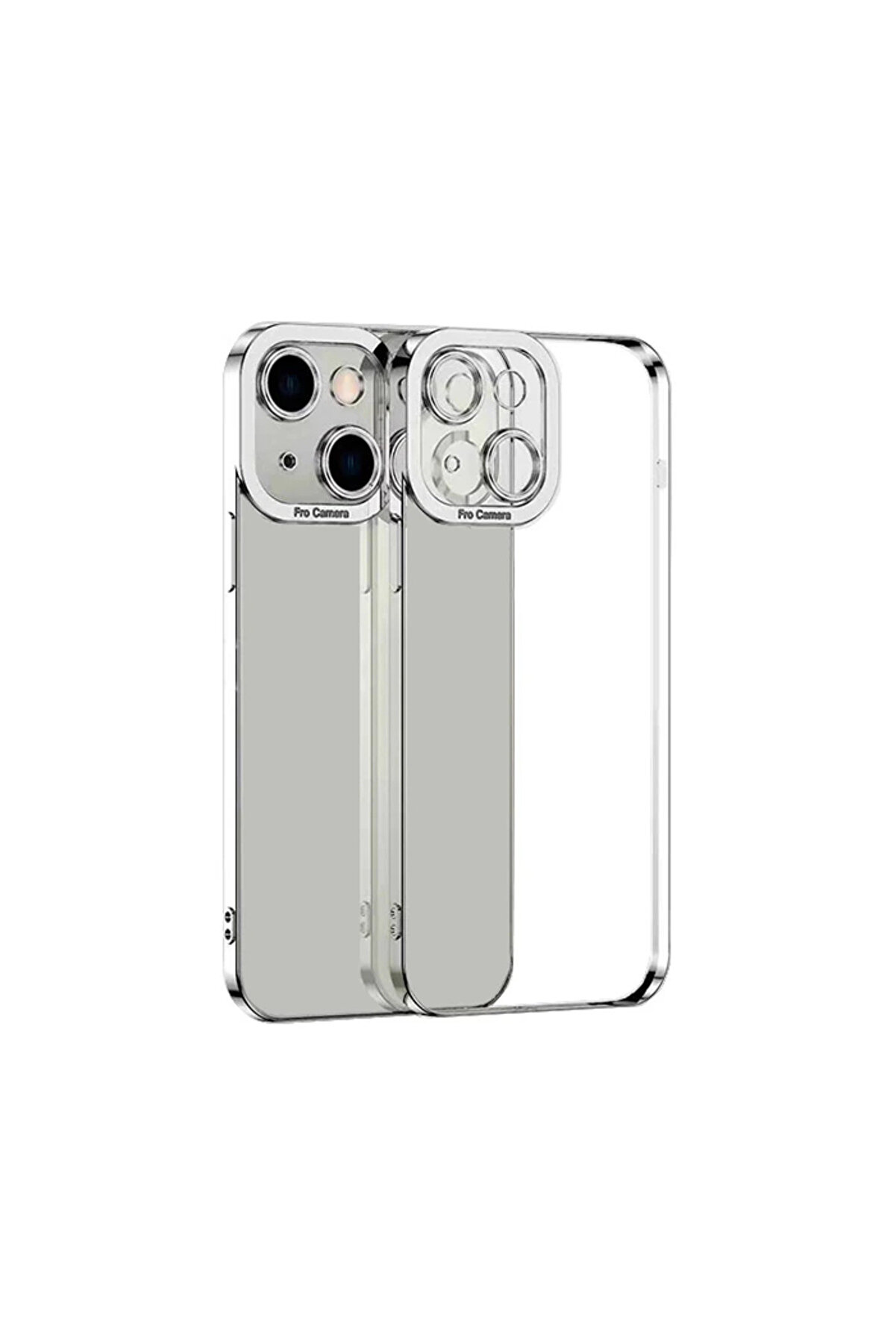 Ally Fashi̇on Seri̇es İphone 13 6.1İnç Kılıf Renkli̇ Kenar Lazer Çerçeveli̇ Si̇li̇kon - Gms5630-5174