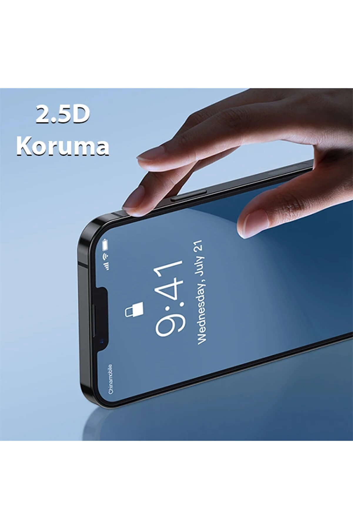 Ally İphone 13 Pro Max Tempered Kırılmaz Cam Ekran Koruyucu-(1903) - Dropx4663-2980
