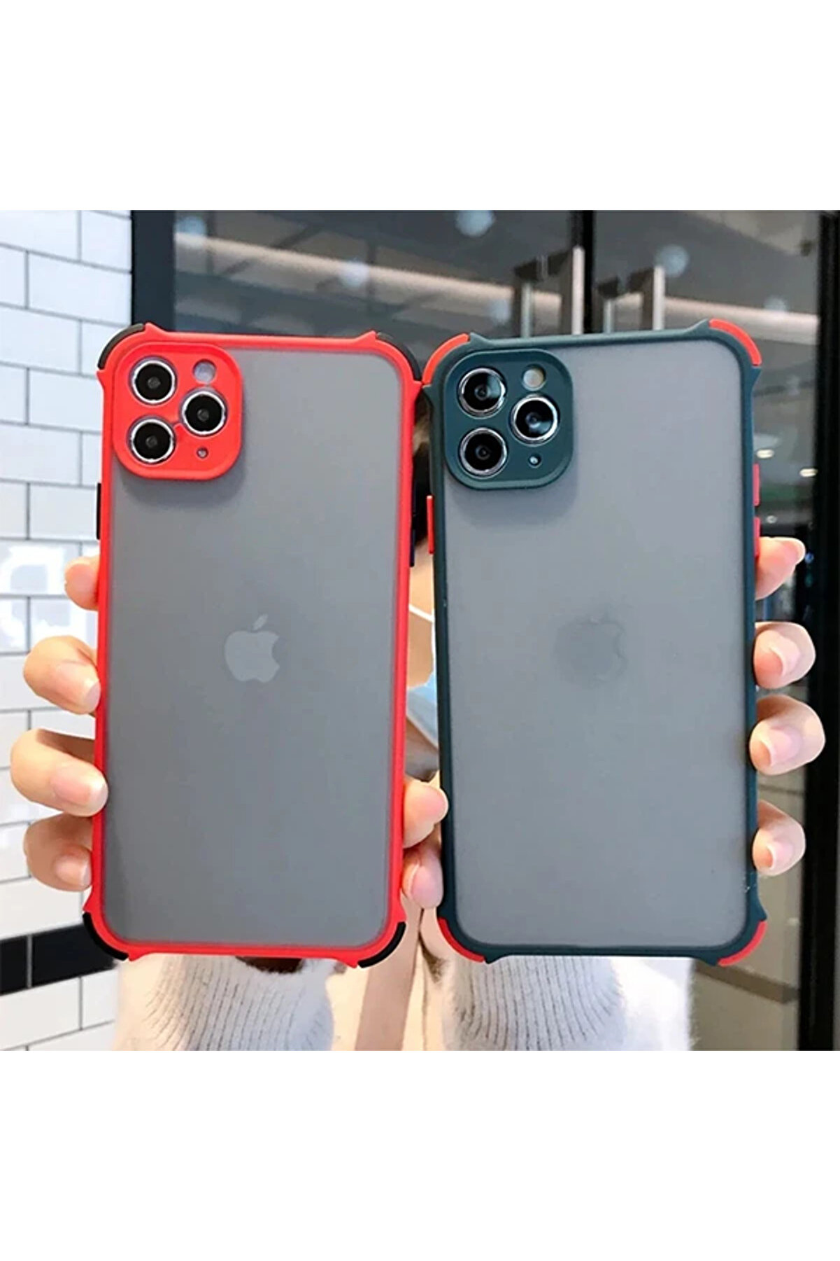 Ally İphone 11 Pro Max 6.5 İnch Shockproof Kamera Koruma Darbe Emi̇ci̇ Kılıf-( - Dropx1019-6776