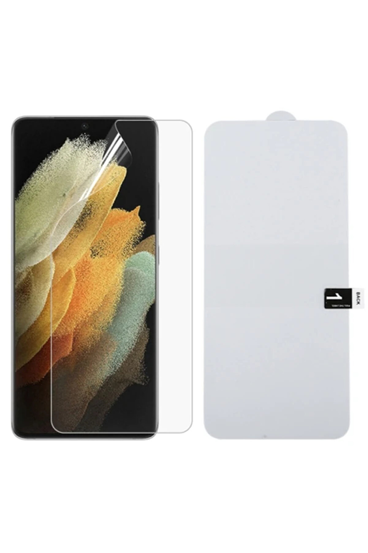 CepteToptan SM Galaxy S21 Ultra Full Membran Nano Hidrojel Film Ekran Koruyucu-(1903) - DROPX3503-9725