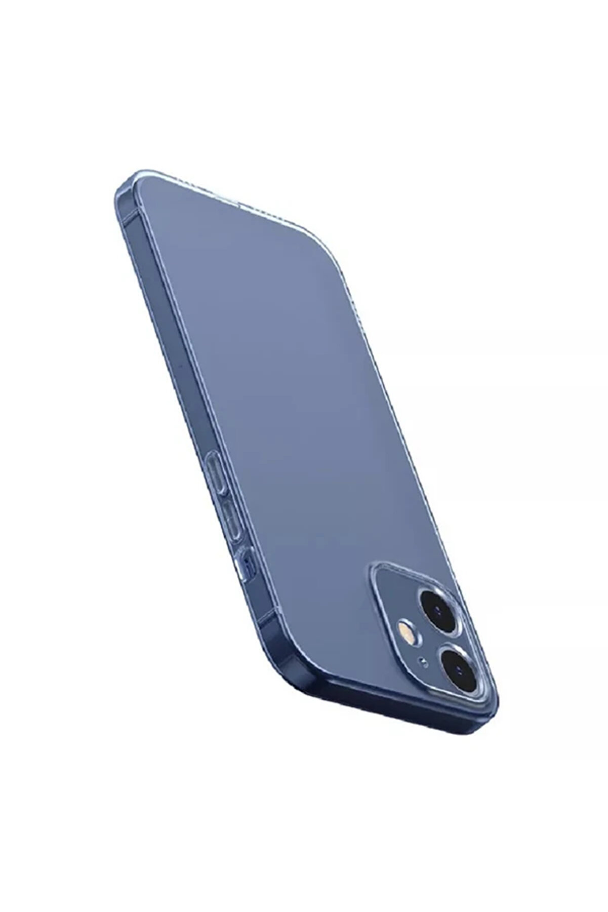 Si̇mple Case İphone 12 6.1 İnce Şeffaf Si̇li̇kon Kılıf Kamera Korumalı-(1903) - Dropx1701-4292