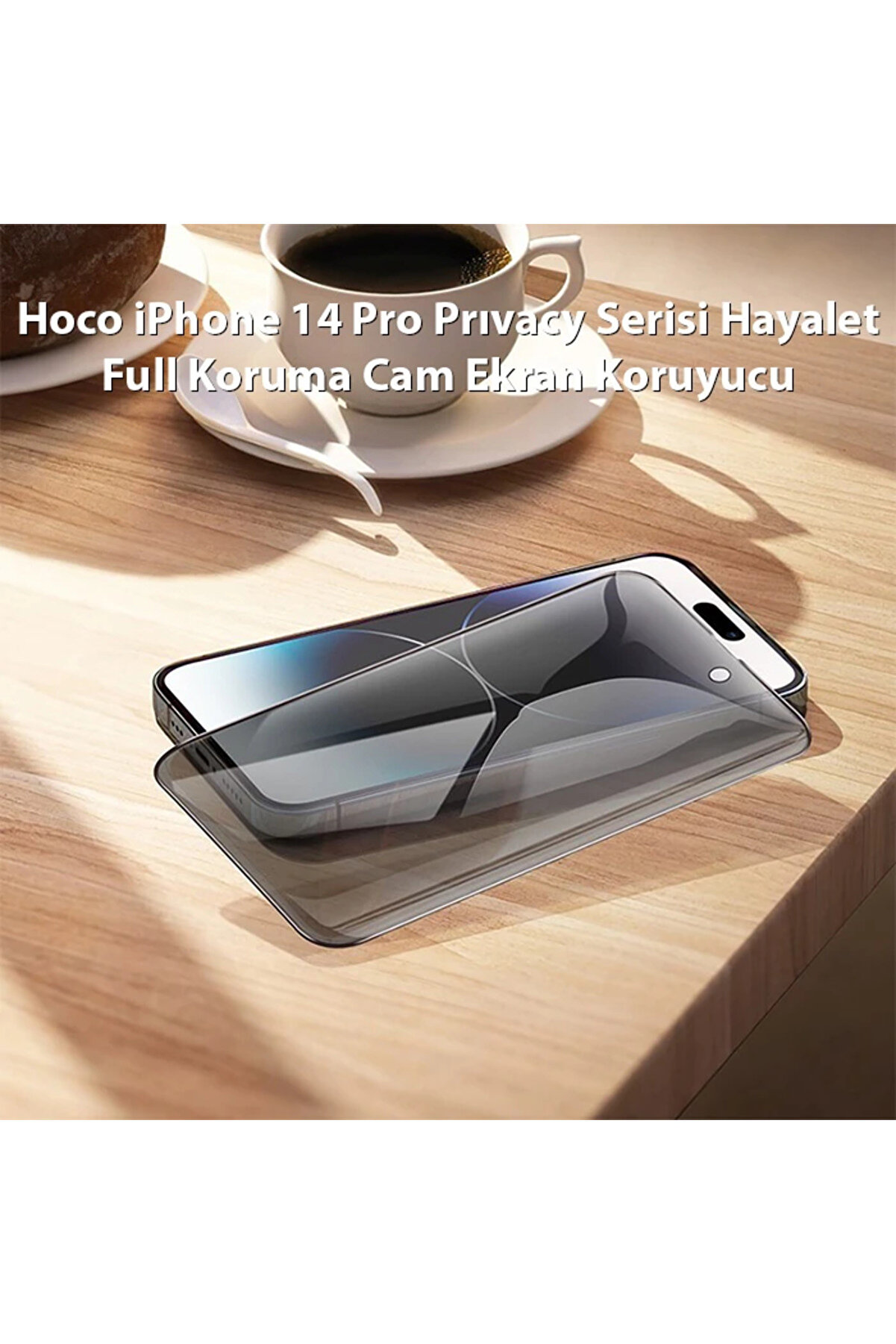 Hoco İphone 14 Pro Prıvacy Seri̇si̇ Hayalet Full Koruma Cam Ekran Koruyucu-(5775) - Gms5381-6010