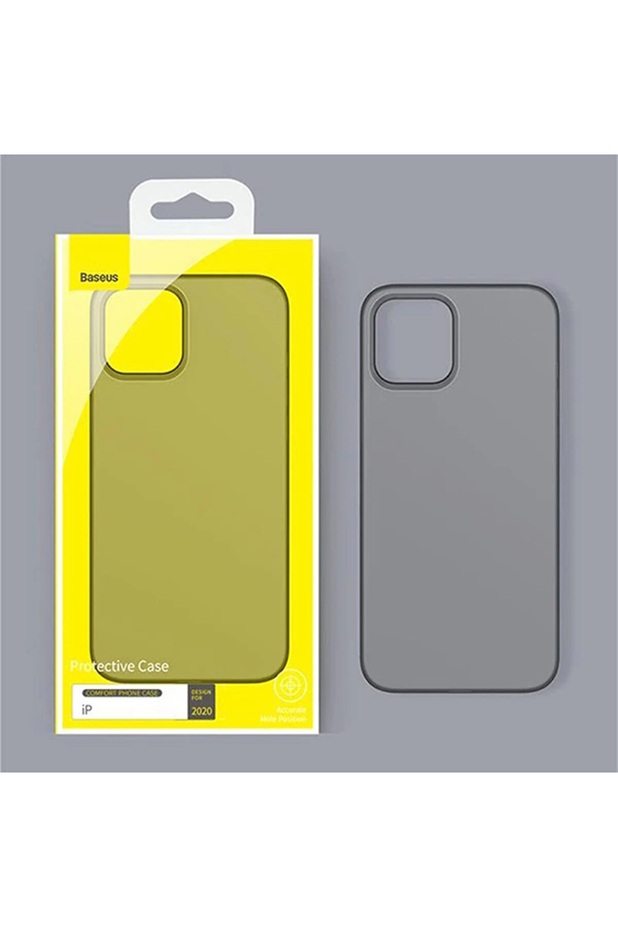 İphone 12/ 12 Pro Comfort İnce Şeffaf Kılıf Matte Pp Kılıf-(5775) - Gms1231-3784