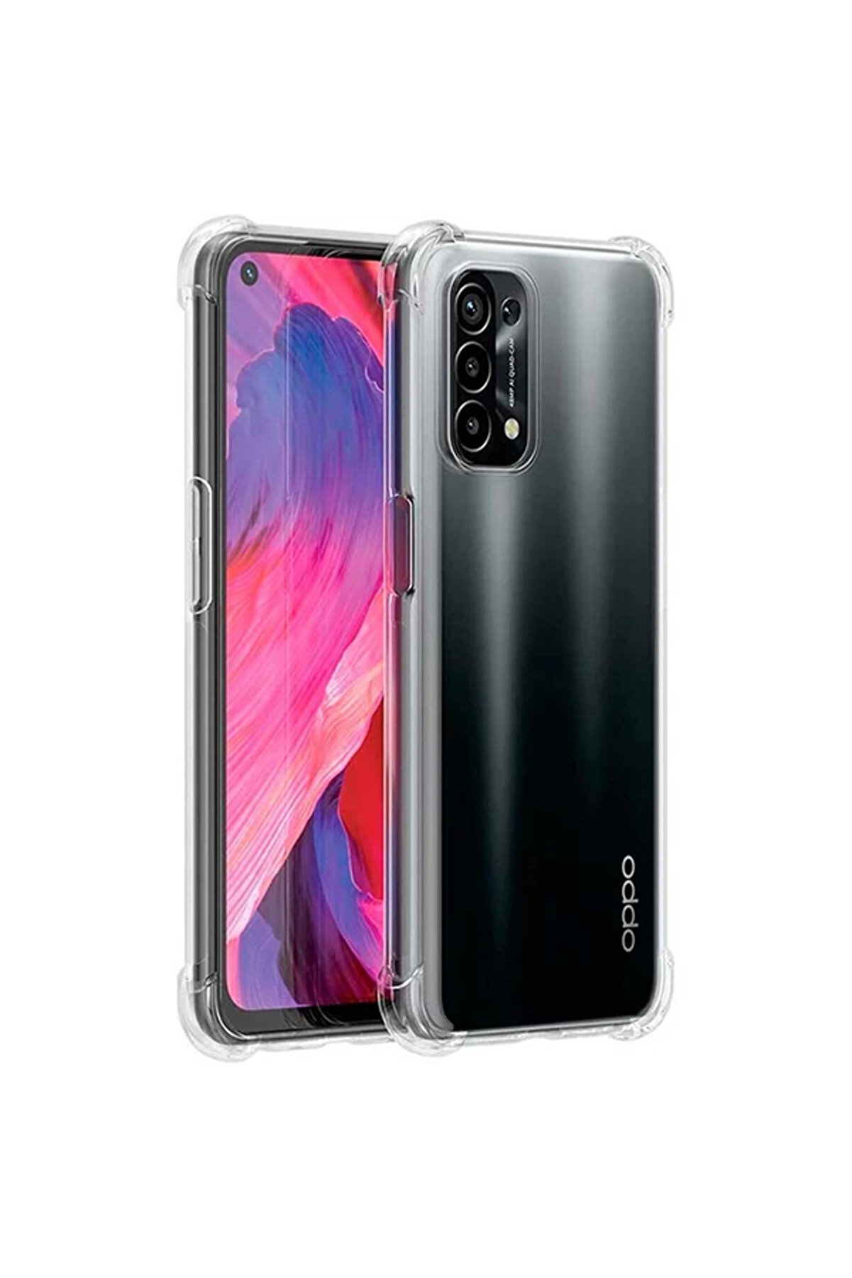 gizmurstore OPPO Reno A54 Kamera Korumalı Shockproof Darbe Emici Silikon Kılıf-(5775) - GMS2271-8472