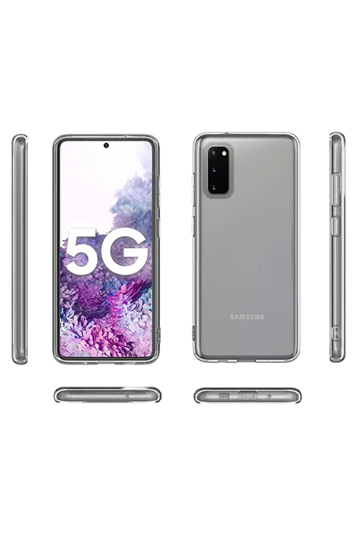 Sm Galaxy S20/ S2 Li̇te 2.0Mm Şeffaf Si̇li̇kon Kılıf Shockproof Kılıf -> Ş - Dropx1231-8444