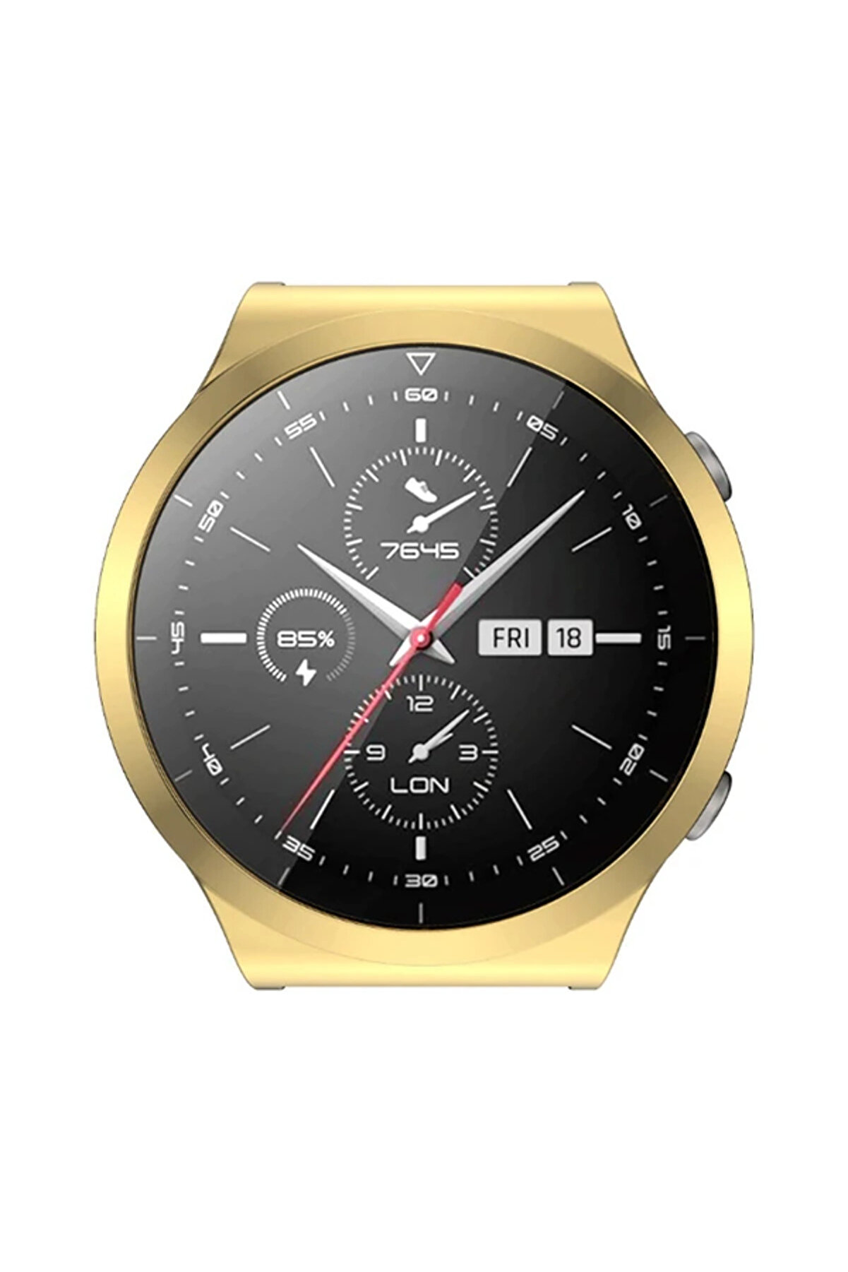 Ally Huawei̇ Watch Gt 2 Pro 360 Koruma Ultra İnce Si̇li̇kon Kılıf-(1903) - Dropx8744-3472