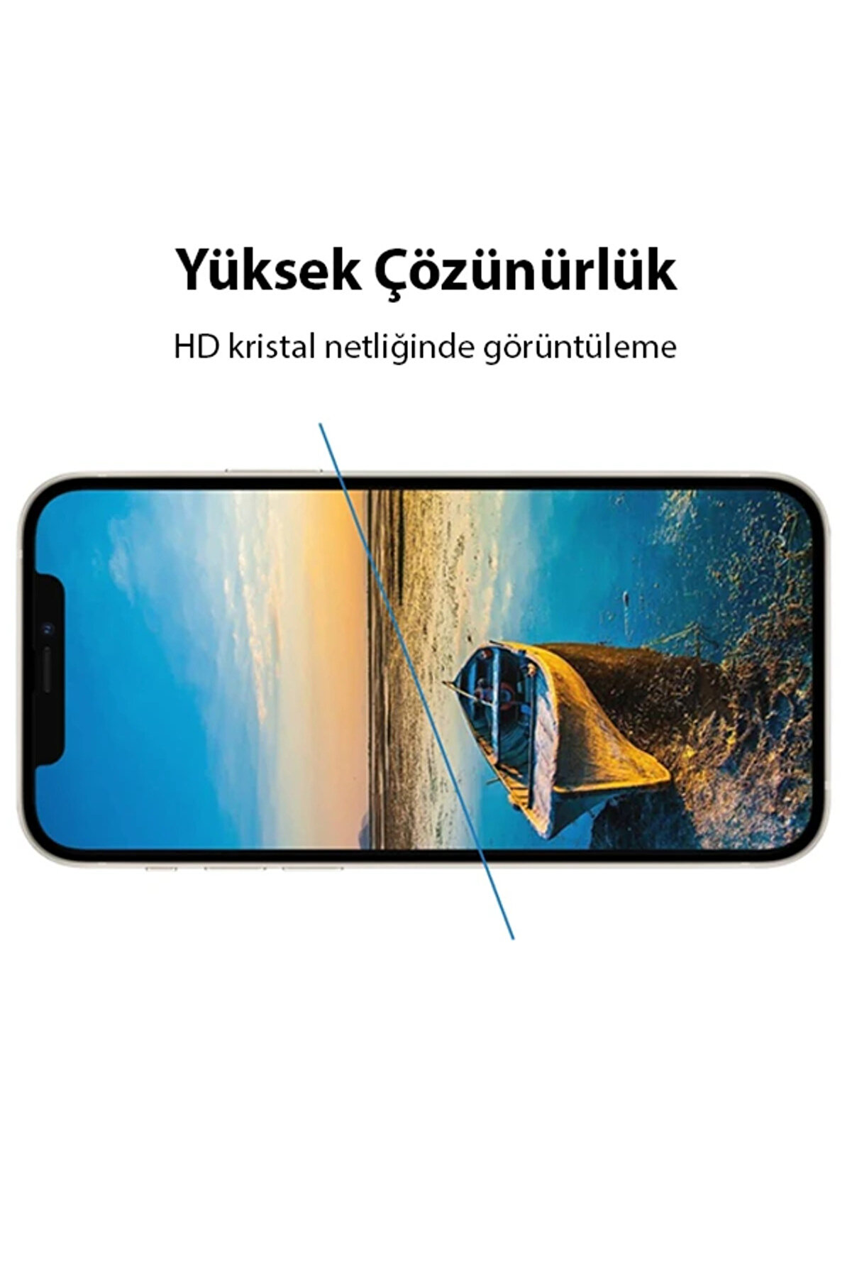 Ally İphone 13 Mi̇ni̇ 5.4 9D Full Tempered Cam Ekran Koruyucu-(5775) - Tygo7409-2553